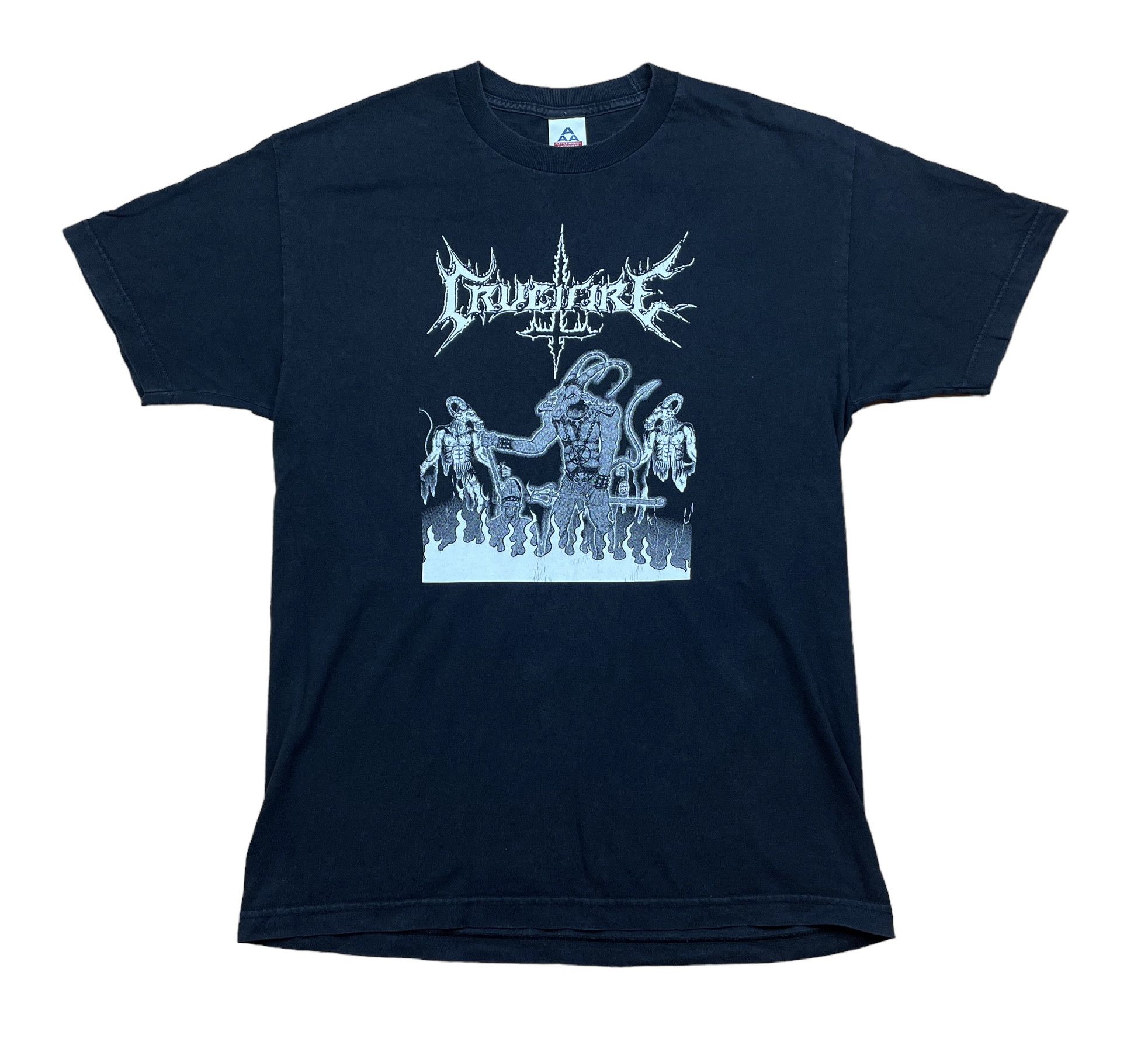 Vintage Crucifire 2002 Death Metal Tee Unblessed Unto Hatred