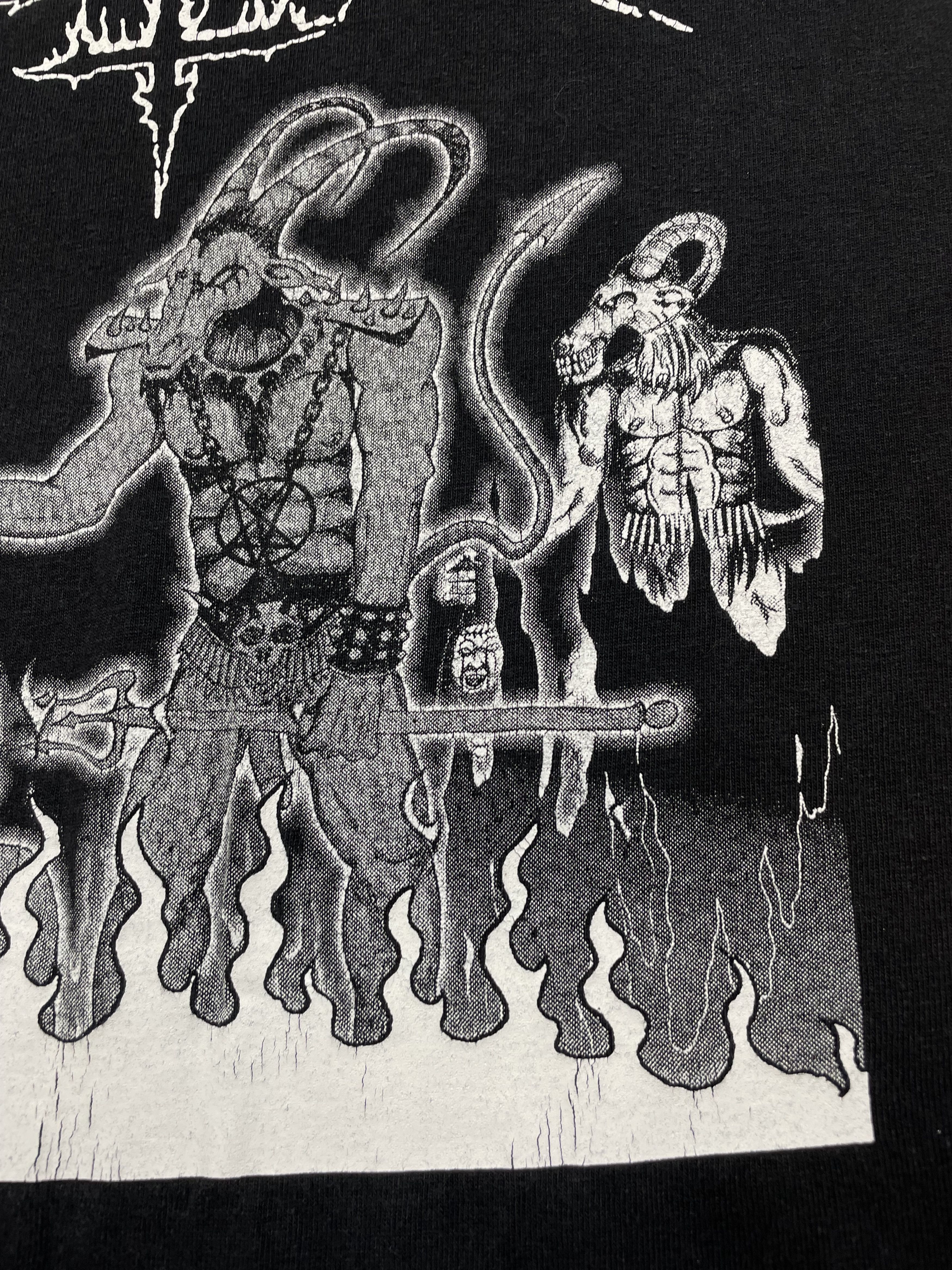 Band Tees × Vintage Vintage Crucifire 2002 Death Metal Tee Unblessed Unto Hatred Size US L / EU 52-54 / 3 - 4 Thumbnail