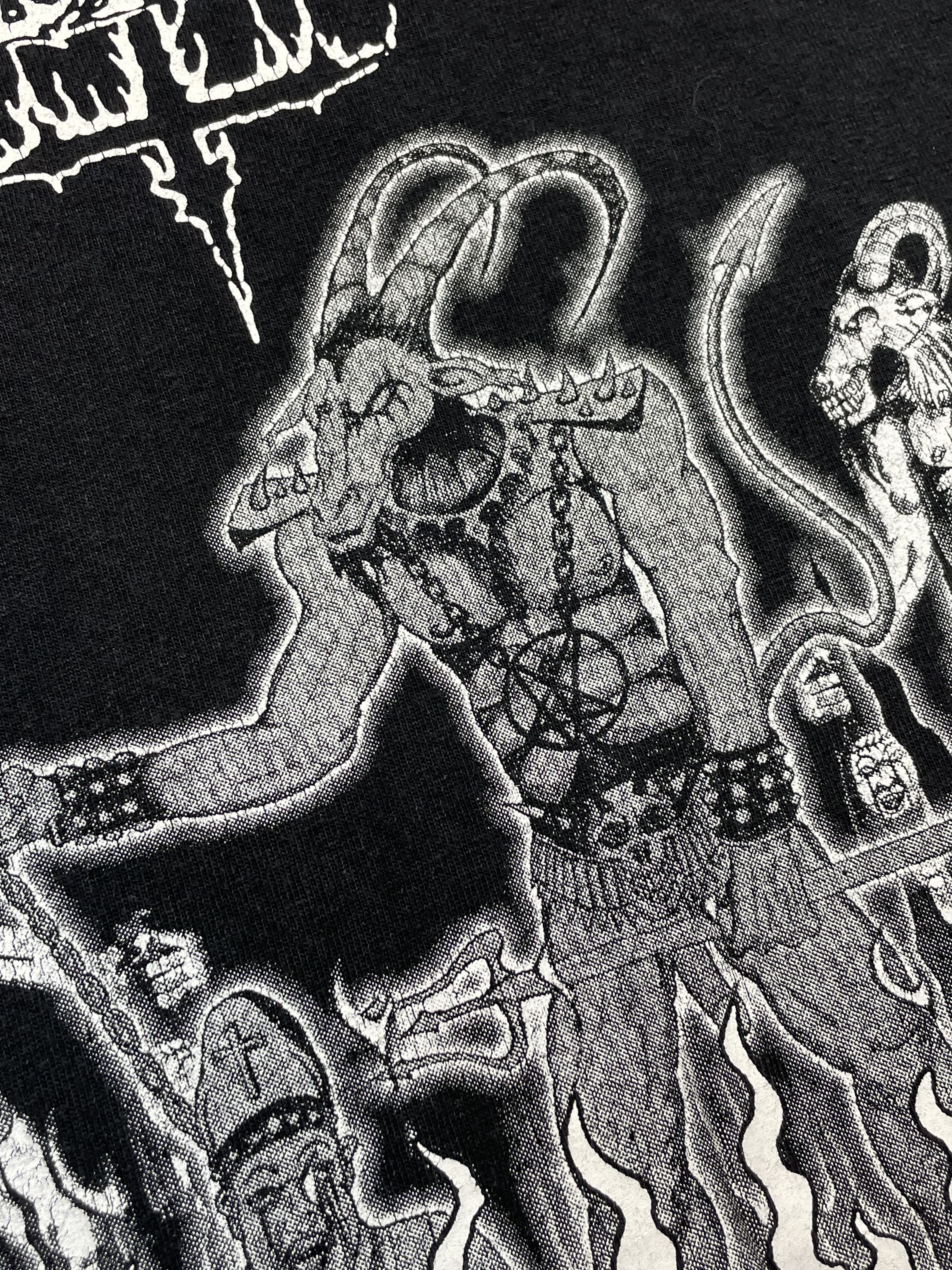 Band Tees × Vintage Vintage Crucifire 2002 Death Metal Tee Unblessed Unto Hatred Size US L / EU 52-54 / 3 - 9 Thumbnail