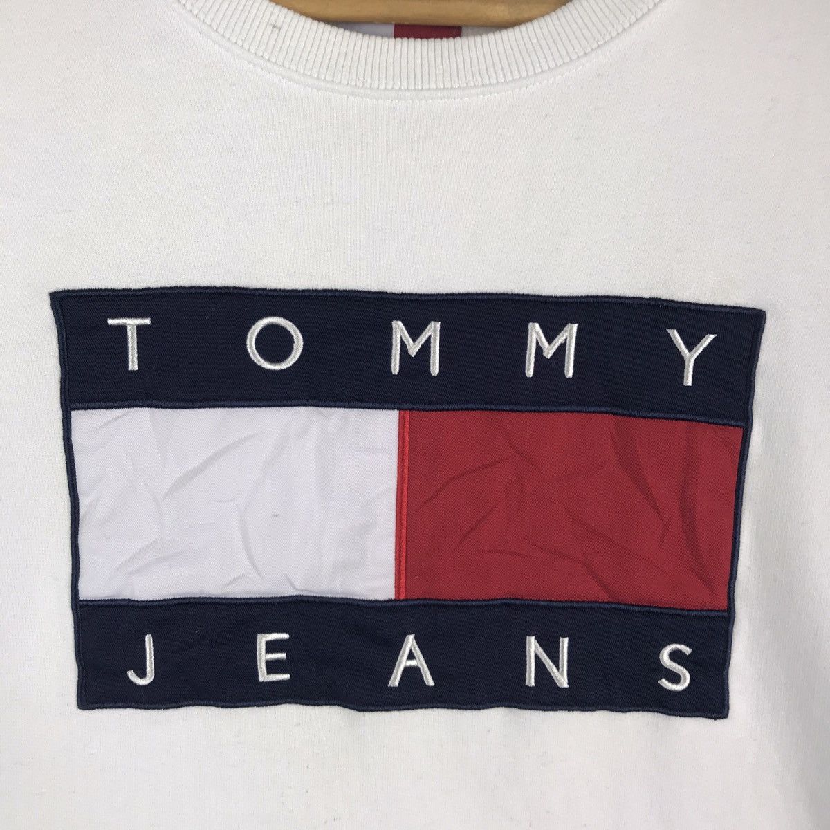 Tommy Hilfiger Vintage Tommy Jeans Big Flag Sweatshirt Size US XL / EU 56 / 4 - 3 Thumbnail