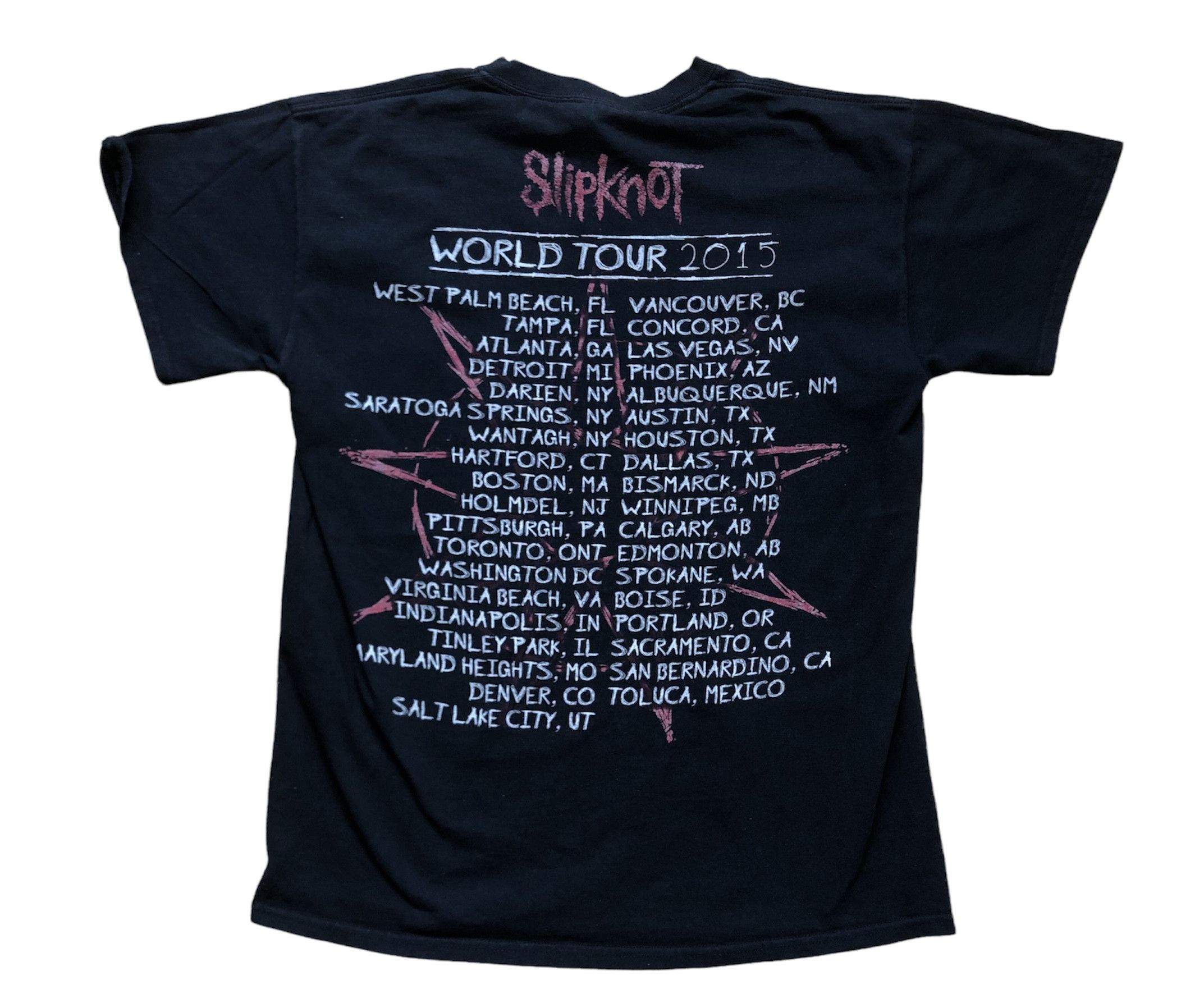 Band Tees × Slipknot Slipknot 2015 Shirt Jersey Band Rock Tee Rare Y2K Drill Hype Size US M / EU 48-50 / 2 - 2 Thumbnail