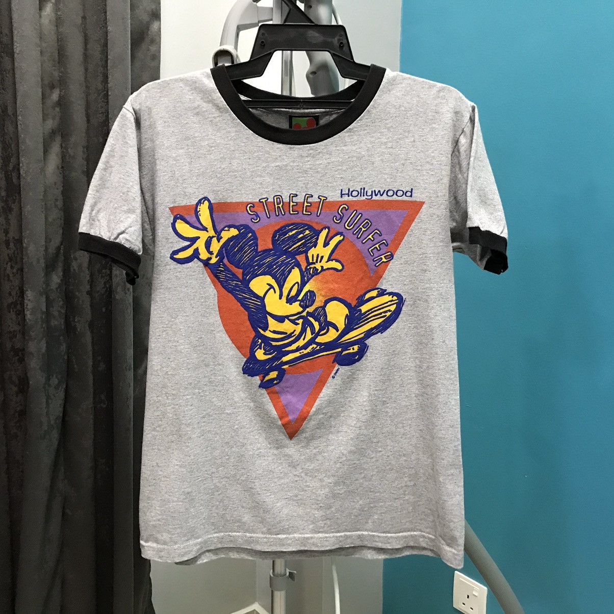 Mickey Mouse Vtg Street Surfer Mickey Mouse Ringer Tee Shirt Size US M / EU 48-50 / 2 - 1 Thumbnail