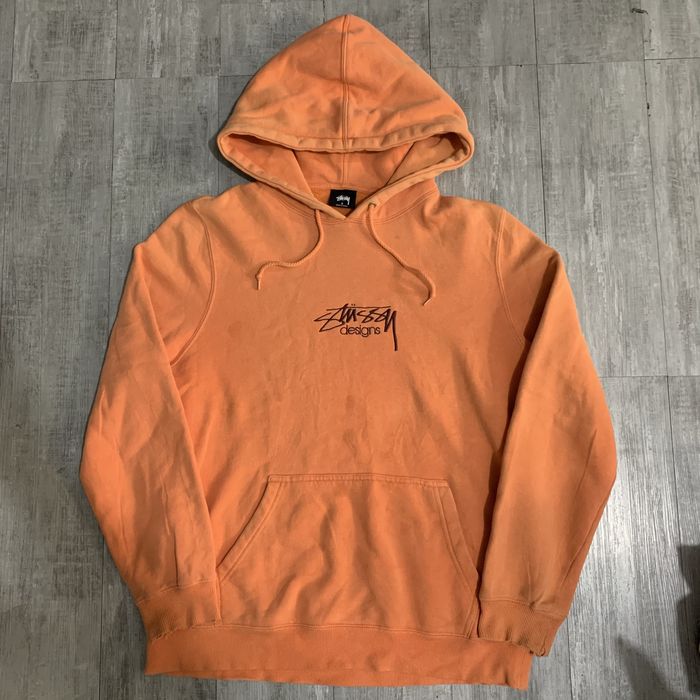 Vintage Stussy Embroidered Script Logo Hoddie | Grailed