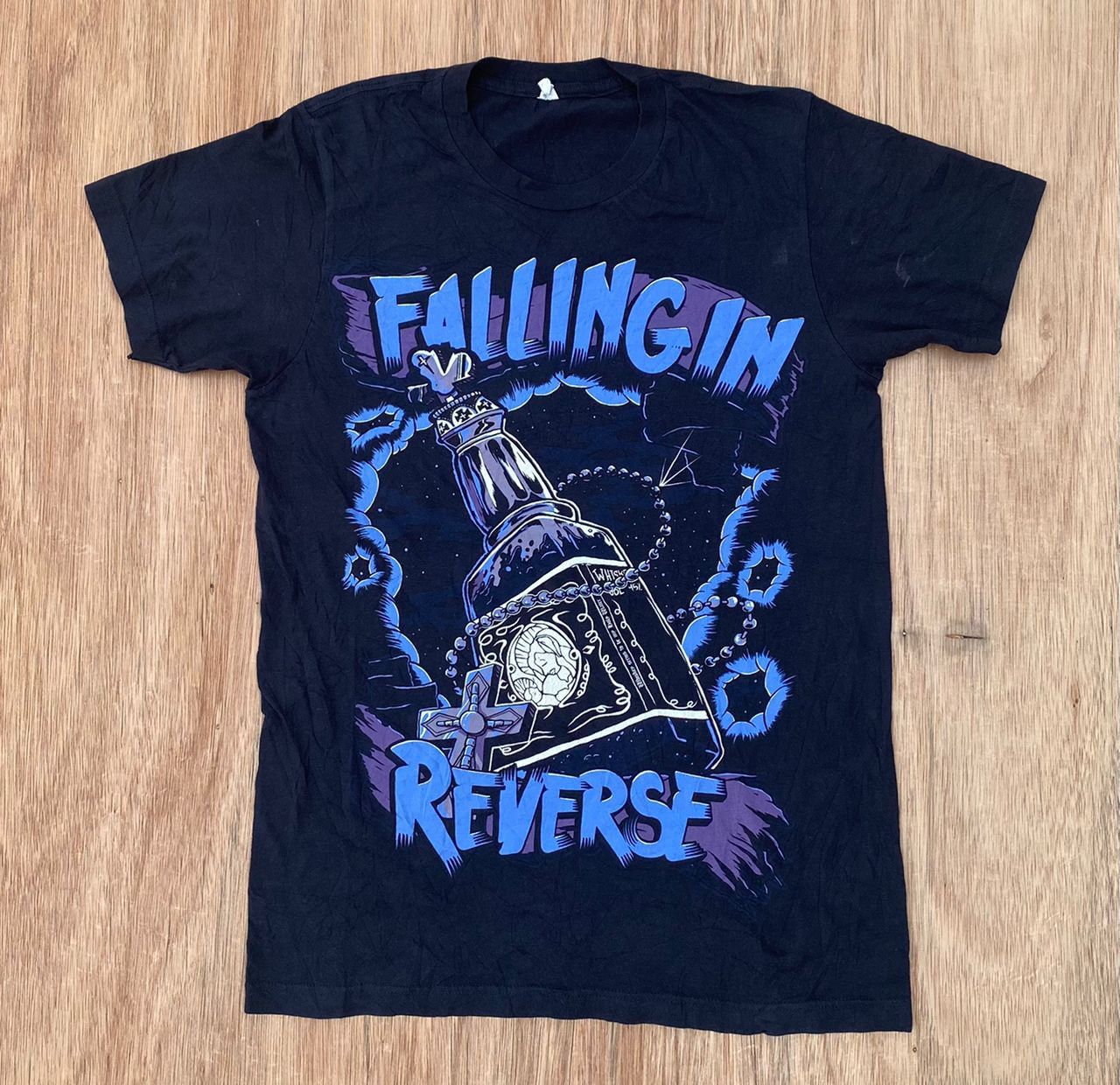 Image of Vintage Tee E 1 Falling In Reverse in Black, Men's (Size Small)