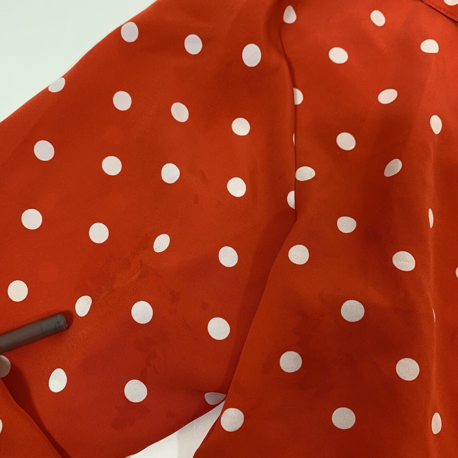 Vintage Vintage Chaus Petites Womens White Polka Dots Crop Top Shirt Size M / US 6-8 / IT 42-44 - 3 Thumbnail