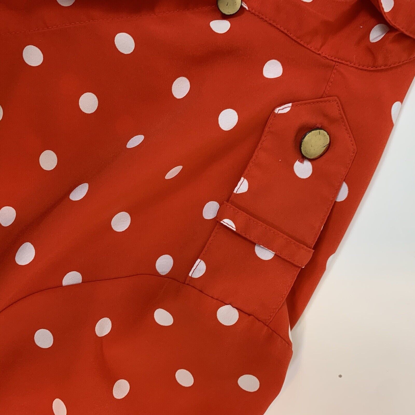 Vintage Vintage Chaus Petites Womens White Polka Dots Crop Top Shirt Size M / US 6-8 / IT 42-44 - 5 Thumbnail