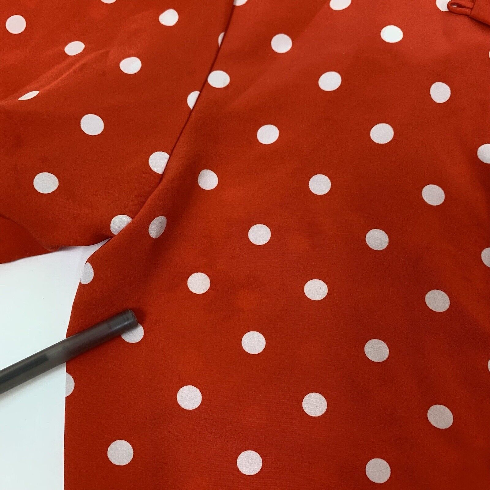 Vintage Vintage Chaus Petites Womens White Polka Dots Crop Top Shirt Size M / US 6-8 / IT 42-44 - 4 Thumbnail