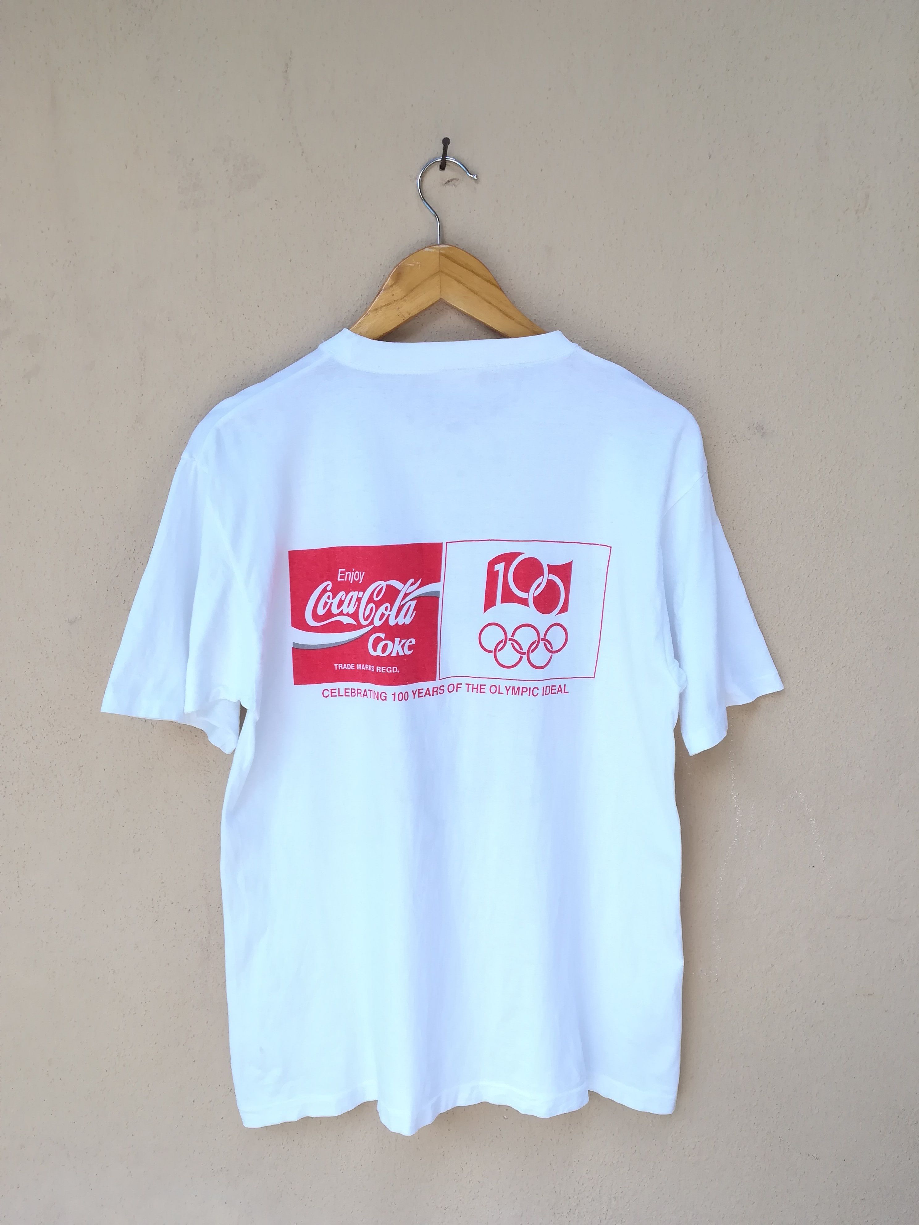 Coca Cola × USA Olympics × Vintage Vintage Coca Cola Olympic Day Runner 1994 Tee Size US M / EU 48-50 / 2 - 3 Thumbnail