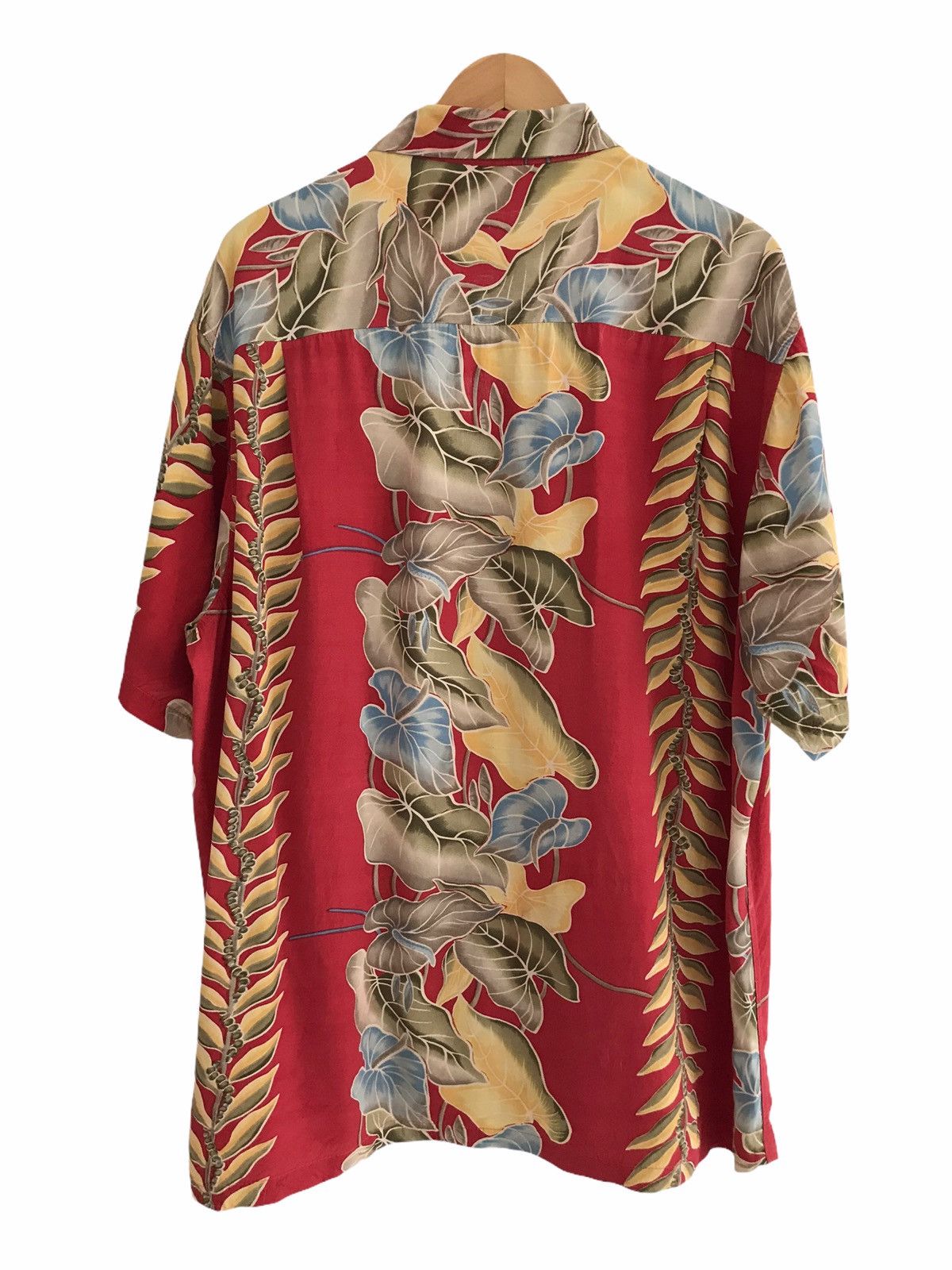 Vintage Vintage Kamehameha Red Border Floral Rayon Hawaiian Shirt Size US XL / EU 56 / 4 - 2 Thumbnail