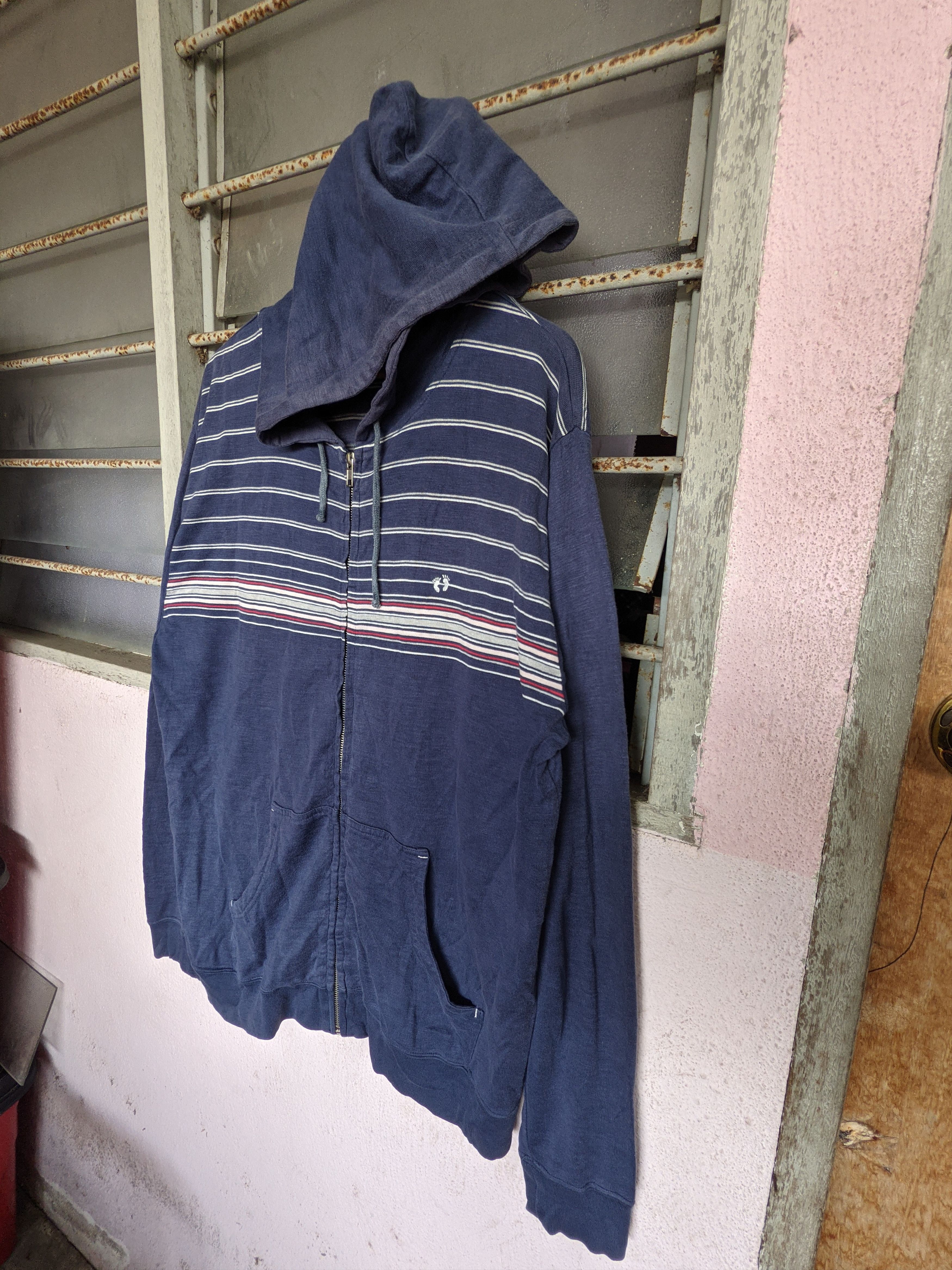 Hang Ten × Vintage ⚡️Rare⚡️ Hang Ten Stripe Hoodies Size US L / EU 52-54 / 3 - 4 Thumbnail
