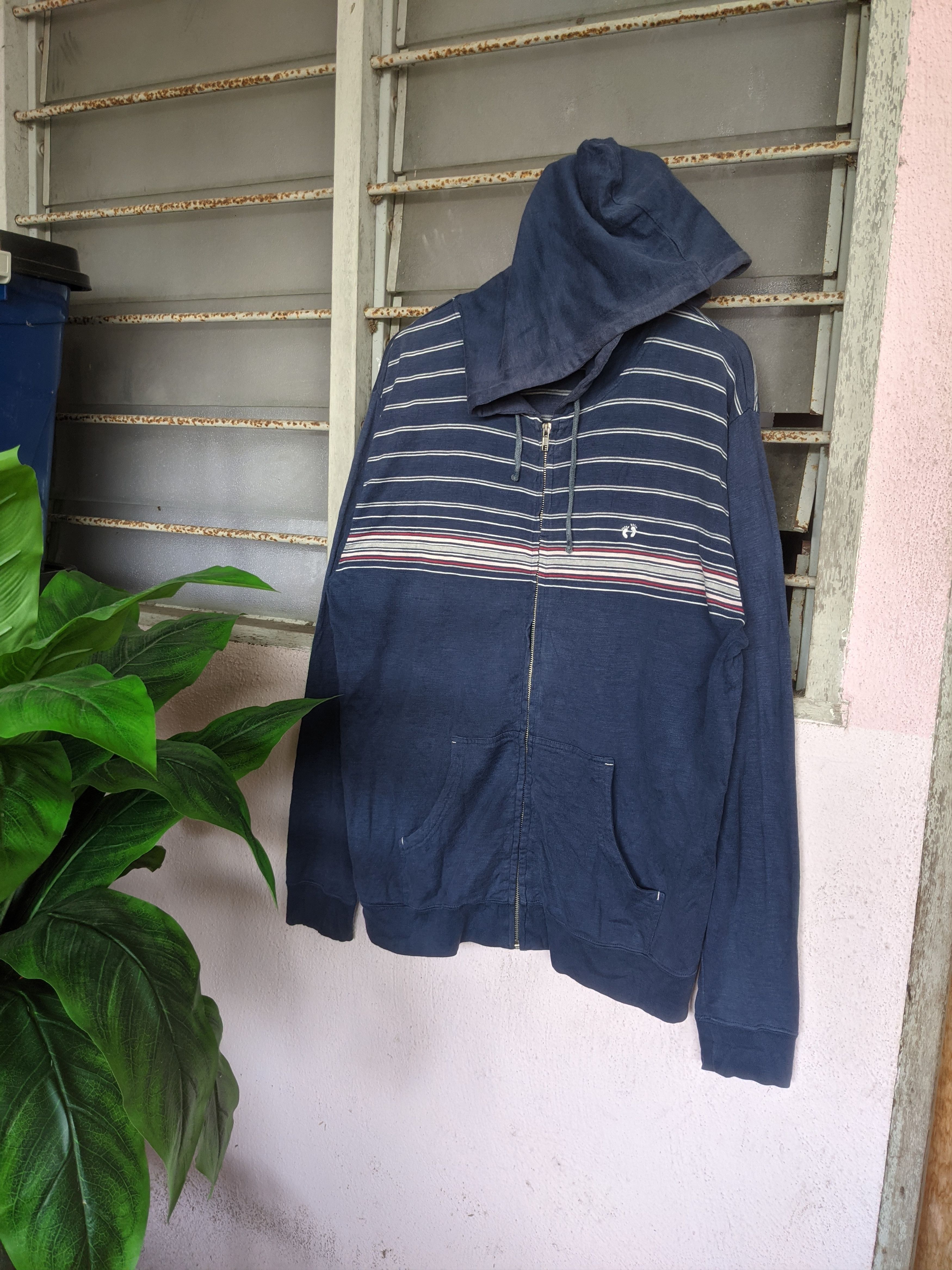 Hang Ten × Vintage ⚡️Rare⚡️ Hang Ten Stripe Hoodies Size US L / EU 52-54 / 3 - 1 Thumbnail