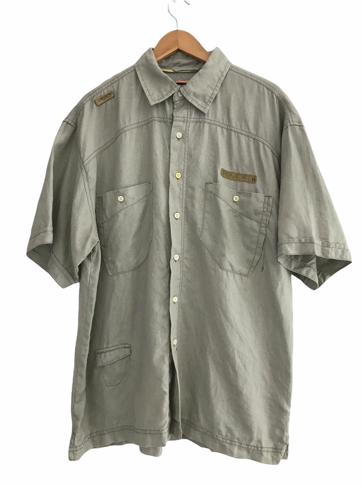 Akademiks Akademiks Tactical Linen Shirt Size US L / EU 52-54 / 3 - 1 Thumbnail