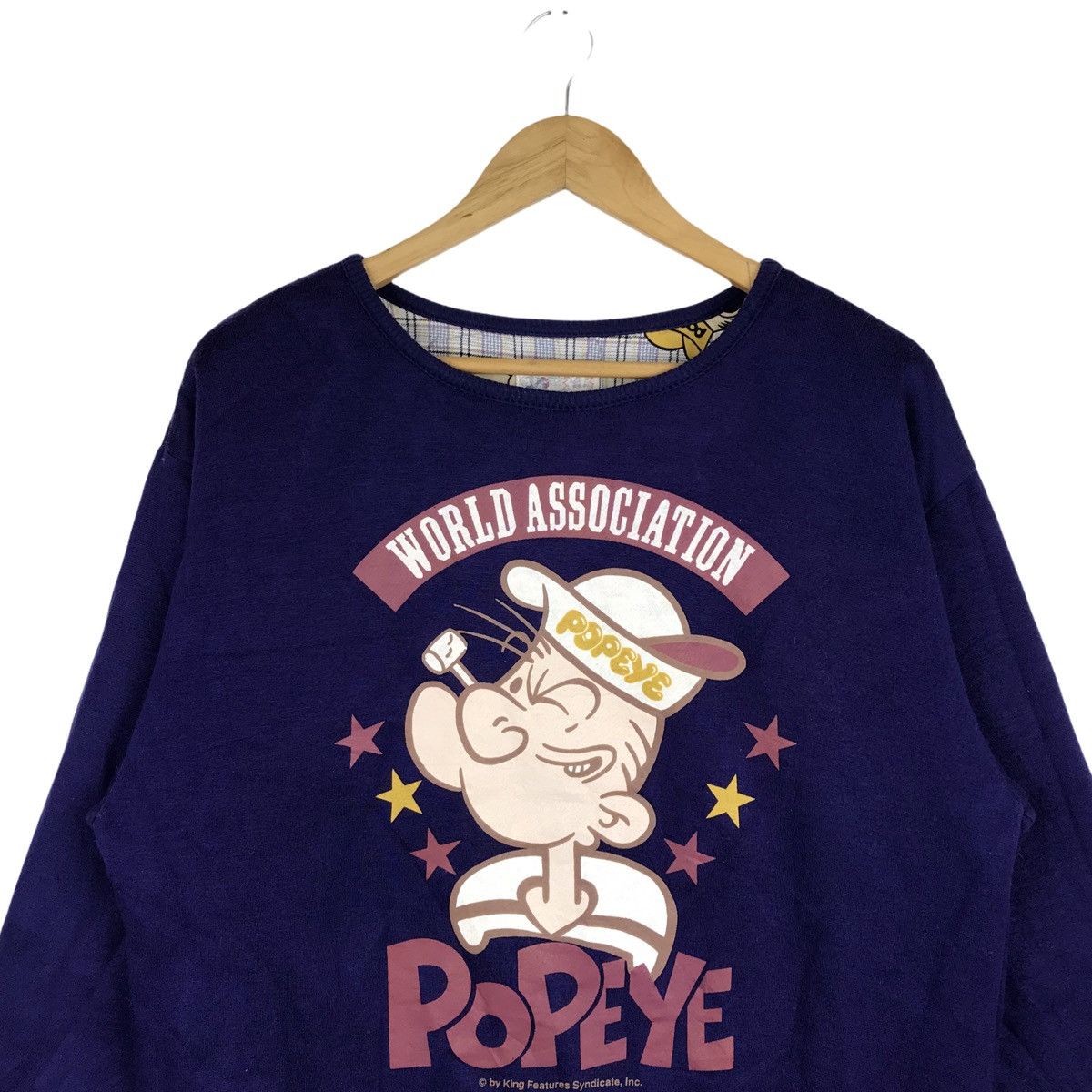 Cartoon Network × Vintage Vintage 90s Popeye The Sailorman Reversible Sweatshirt Size US M / EU 48-50 / 2 - 2 Thumbnail