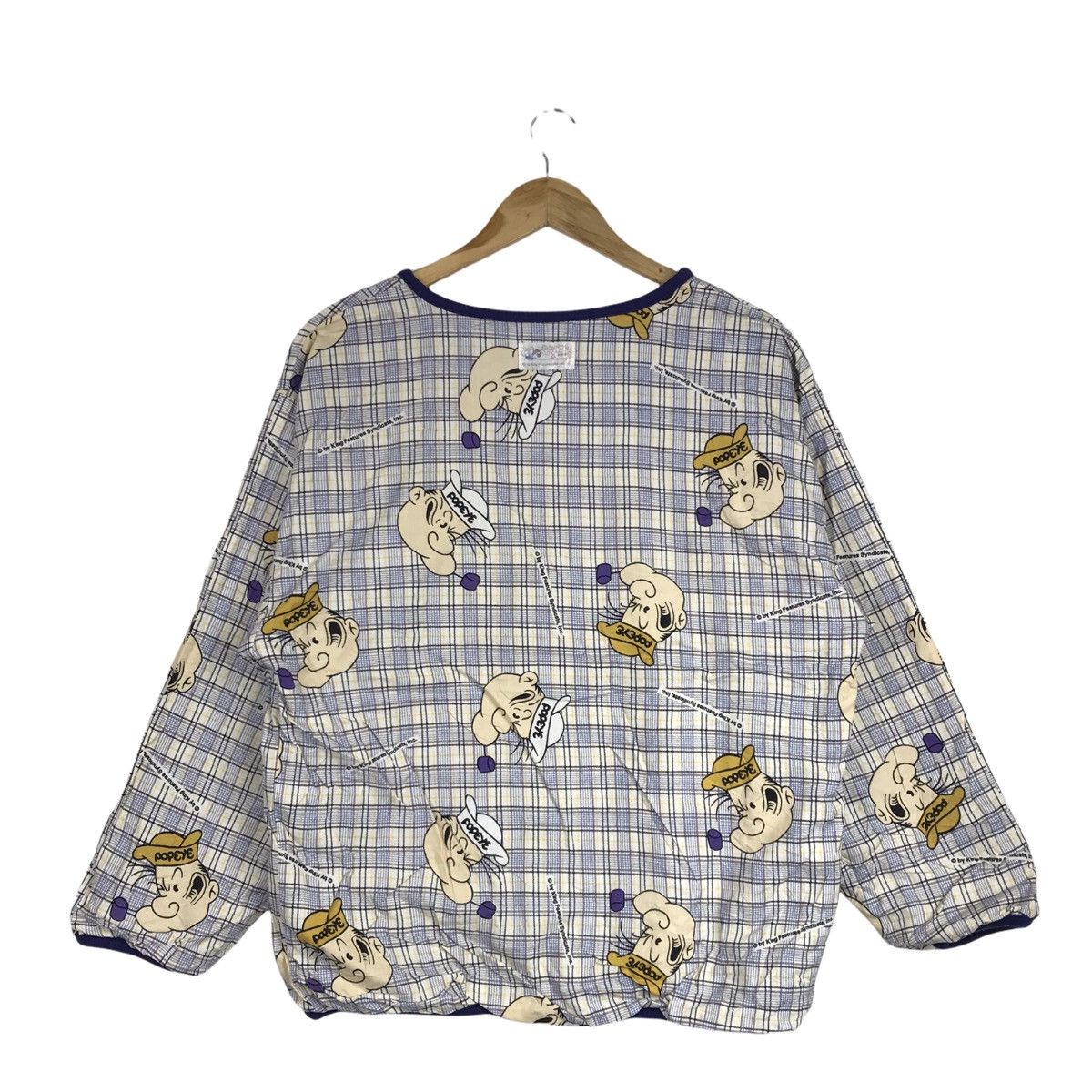 Cartoon Network × Vintage Vintage 90s Popeye The Sailorman Reversible Sweatshirt Size US M / EU 48-50 / 2 - 10 Thumbnail