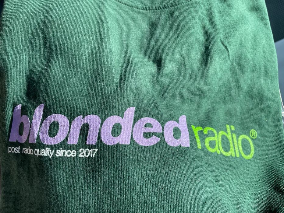 Frank Ocean Large New Classic Logo Tee Riddler Blonded Radio Black