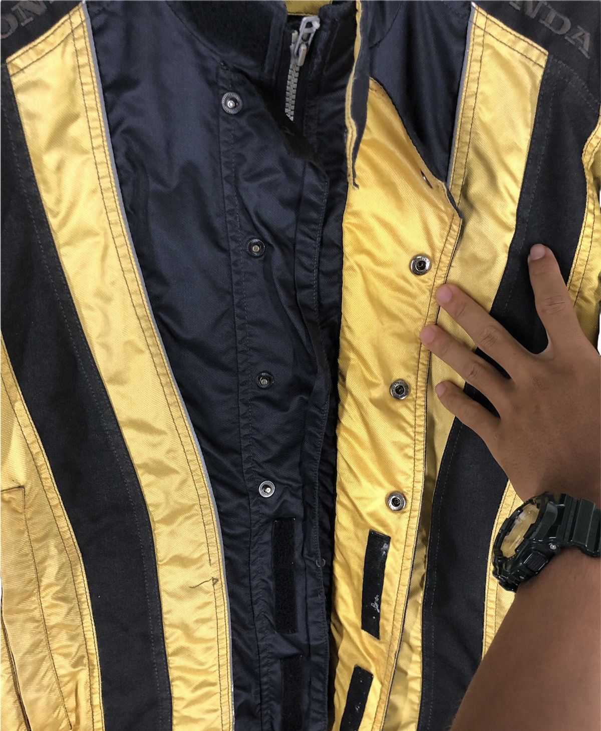 Honda × Sports Specialties Vintage 90s Vintage Honda jacket bombers zipper Size US L / EU 52-54 / 3 - 8 Thumbnail