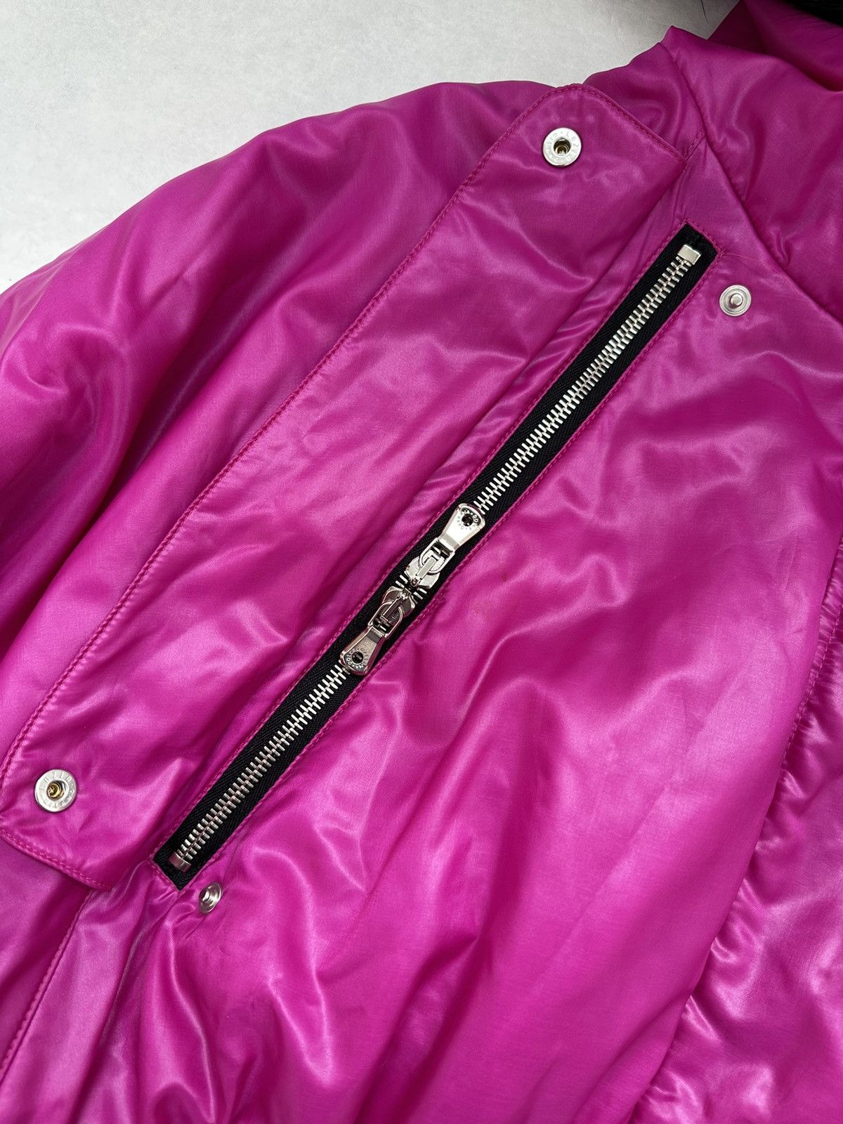 Dolce & Gabbana Dolce&Gabbana FW 2003 Pink Cropped Fur Down Jacket runway Size M / US 6-8 / IT 42-44 - 9 Thumbnail