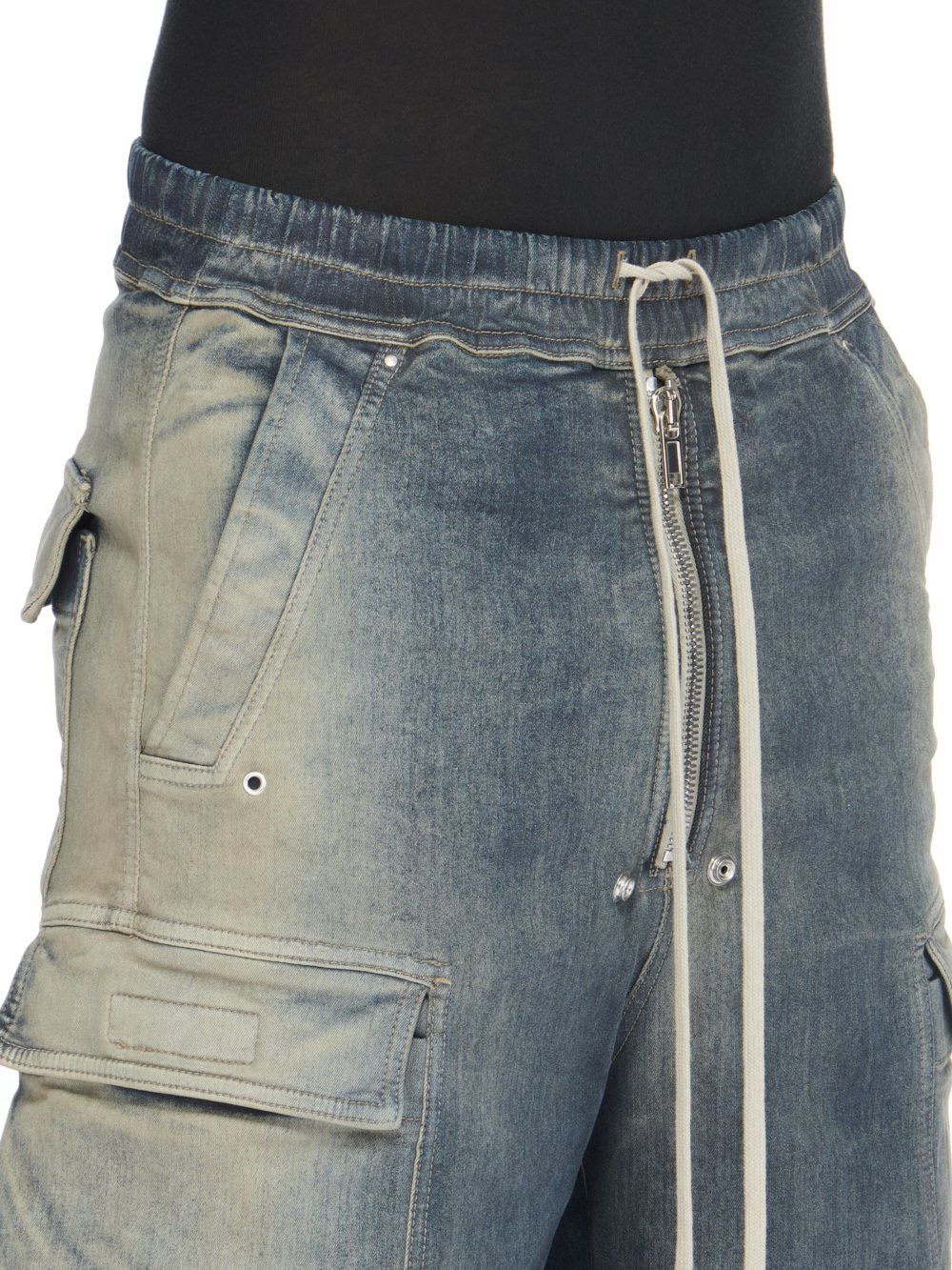 Rick Owens NEW | SS23 EDFU DOUBLE CARGO JUMBO BELA MINERAL PEARL DEGRAD Size US 32 / EU 48 - 9 Thumbnail