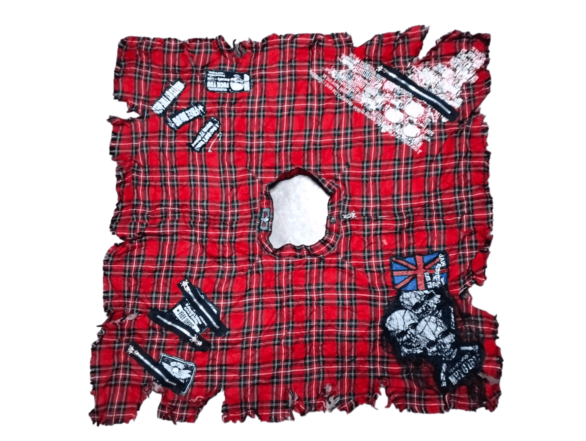 Seditionaries RARE🔥 MAD PUNK Mini Skirt Patch Zipper Design Size 27" / US 4 / IT 40 - 3 Thumbnail