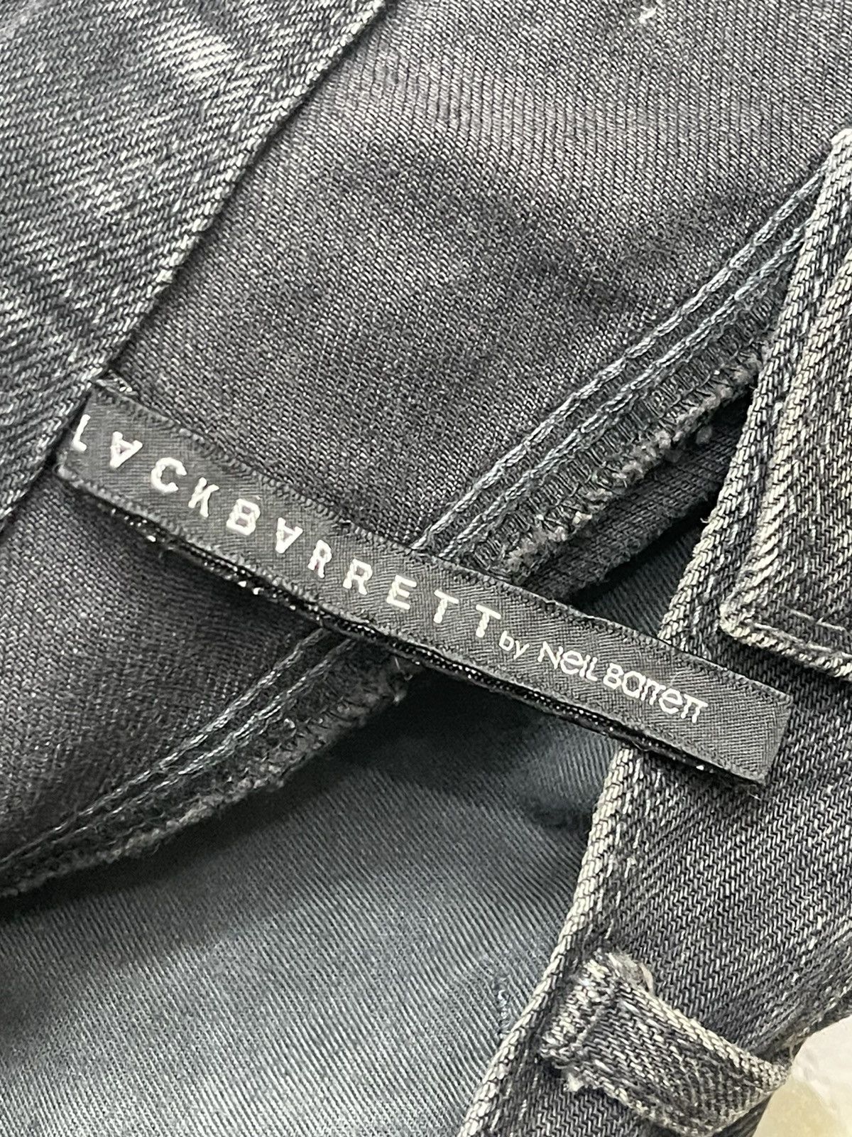 Neil Barrett Neil Barret Distressed Faded Black Denim Size US 32 / EU 48 - 10 Thumbnail