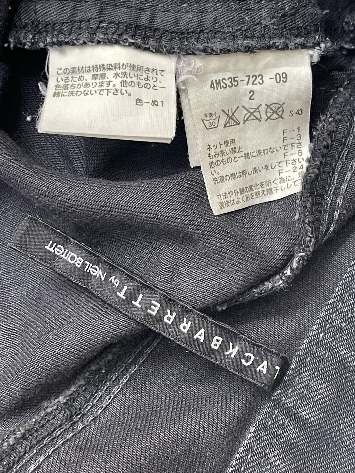 Neil Barrett Neil Barret Distressed Faded Black Denim Size US 32 / EU 48 - 11 Thumbnail