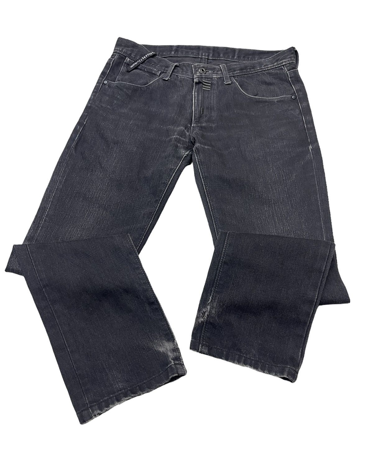Neil Barrett Neil Barret Distressed Faded Black Denim Size US 32 / EU 48 - 5 Thumbnail