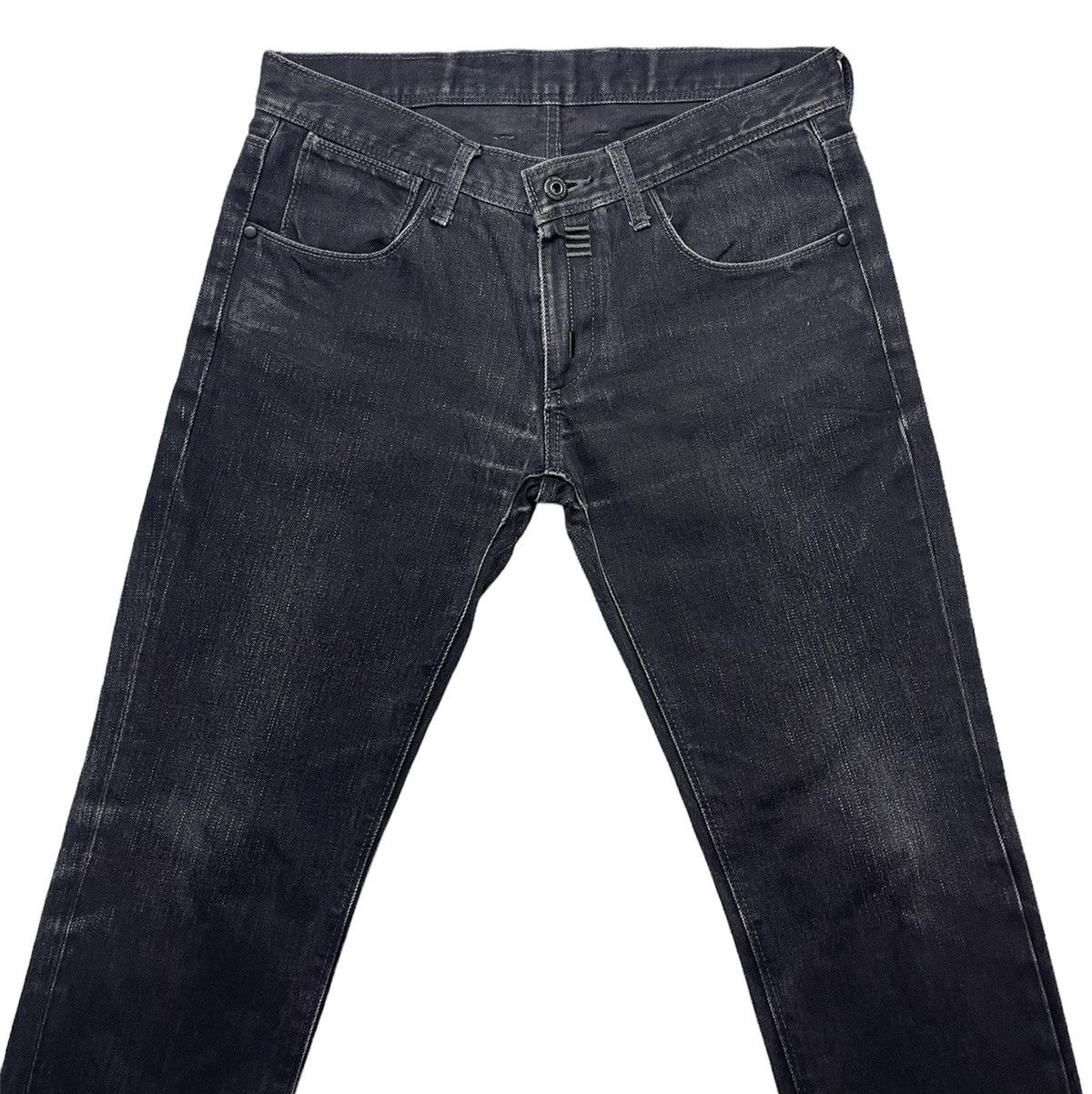 Neil Barrett Neil Barret Distressed Faded Black Denim Size US 32 / EU 48 - 4 Thumbnail