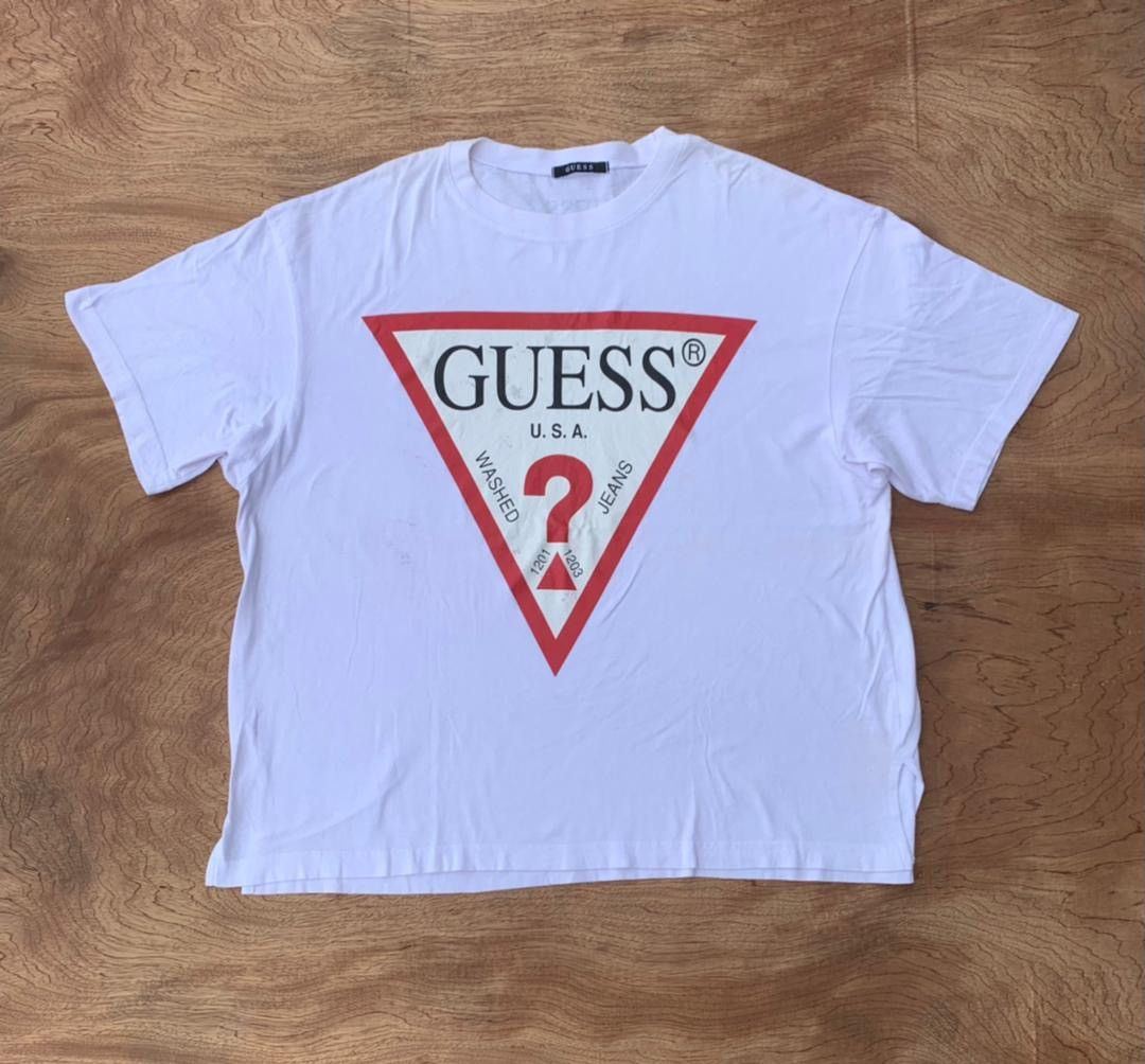 image of Tee D - 22 Guess Usa in White, Men's (Size 2XL)