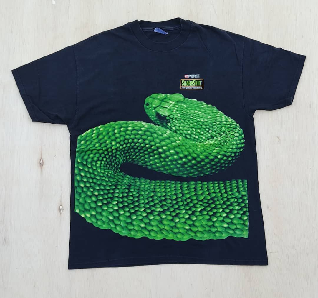 image of Animal Tee x Hanes Vintage Snakeskin in Black, Men's (Size XL)