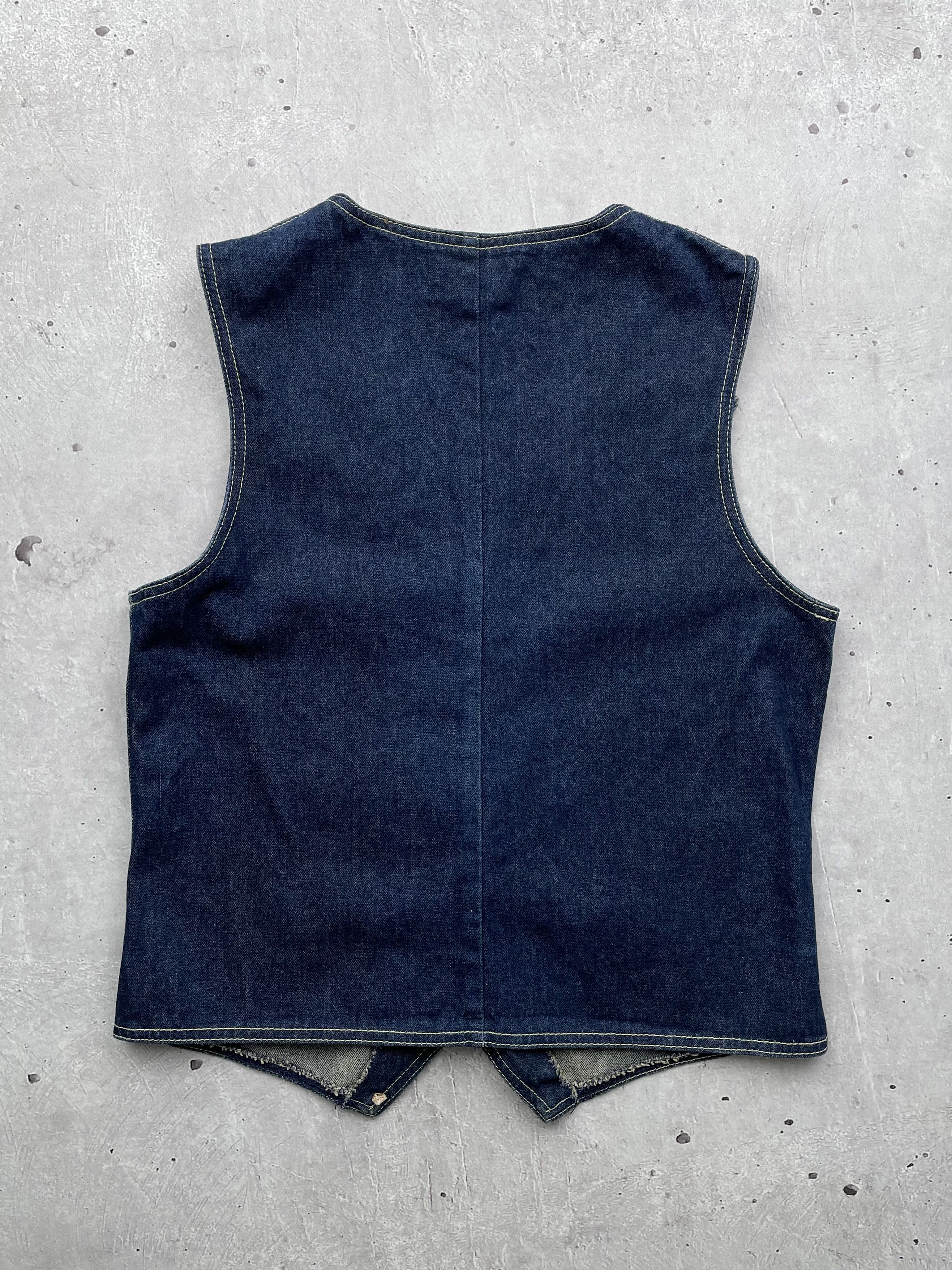 If Six Was Nine × Japanese Brand × Vintage Vintage Denim Vest Size US M / EU 48-50 / 2 - 5 Thumbnail