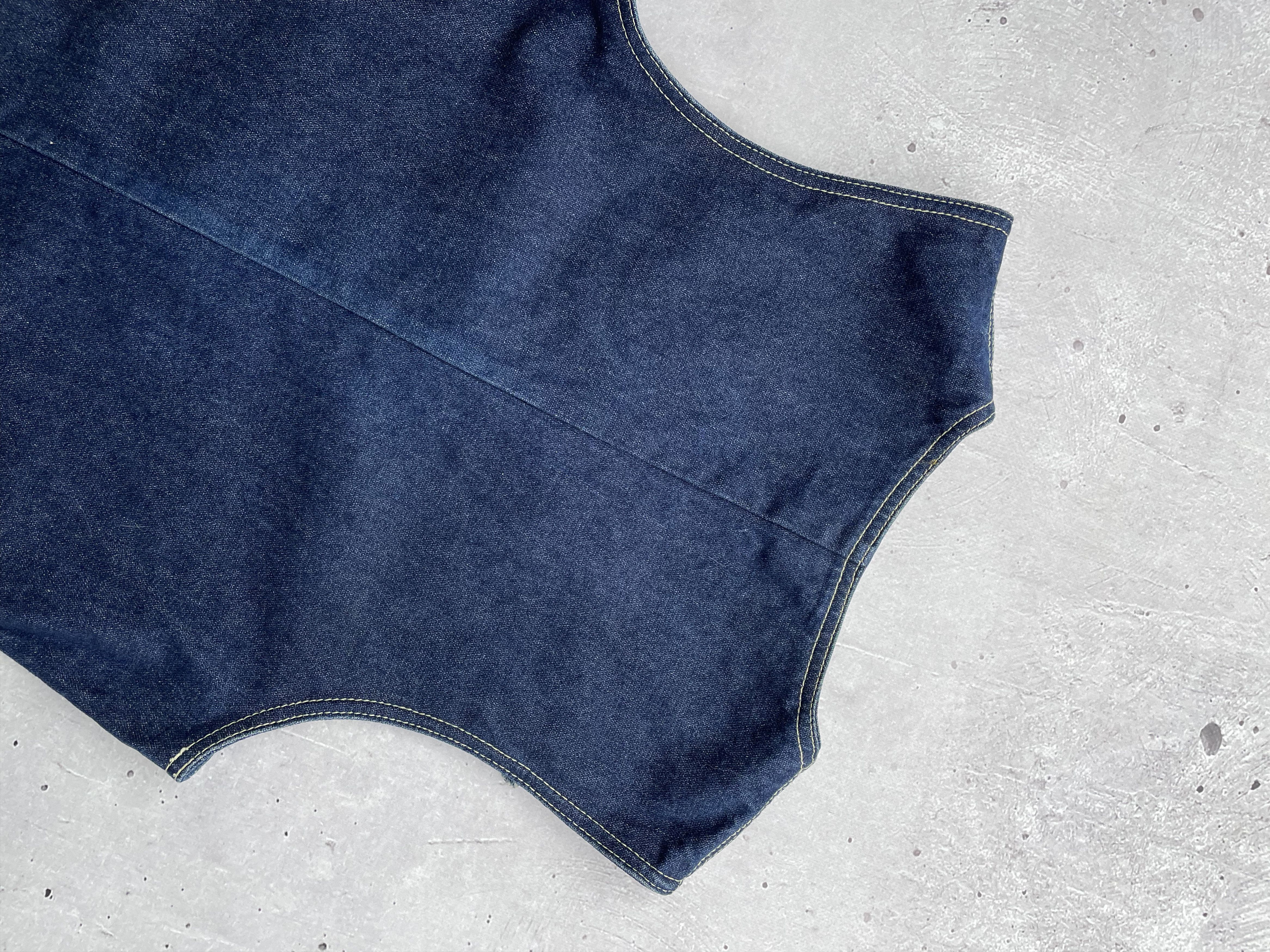 If Six Was Nine × Japanese Brand × Vintage Vintage Denim Vest Size US M / EU 48-50 / 2 - 6 Thumbnail