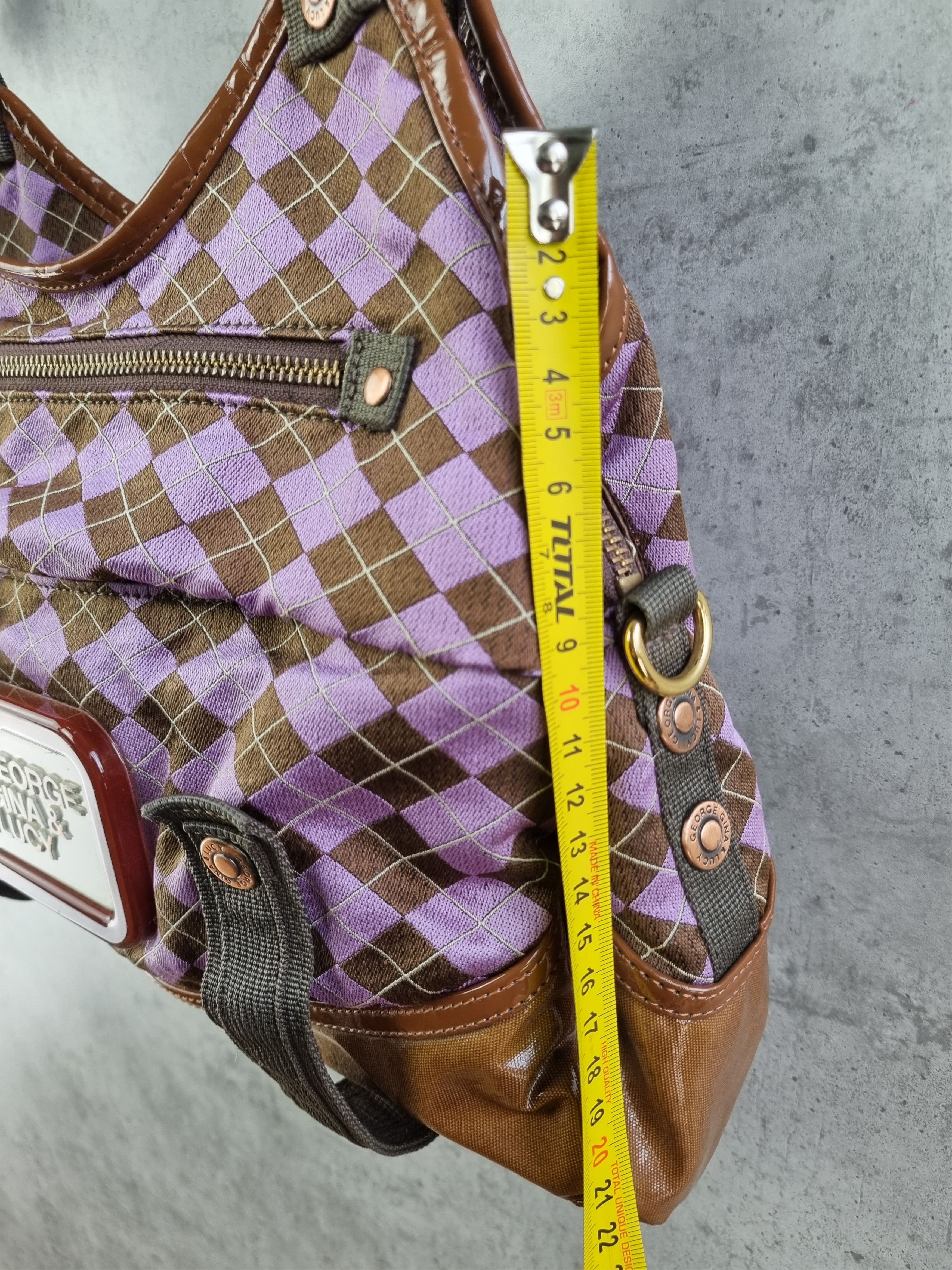 Japanese Brand × Seditionaries × Vintage Rare GG & L George Gina and Lucy Bag Diamond Punk Pattern Size ONE SIZE - 16 Thumbnail
