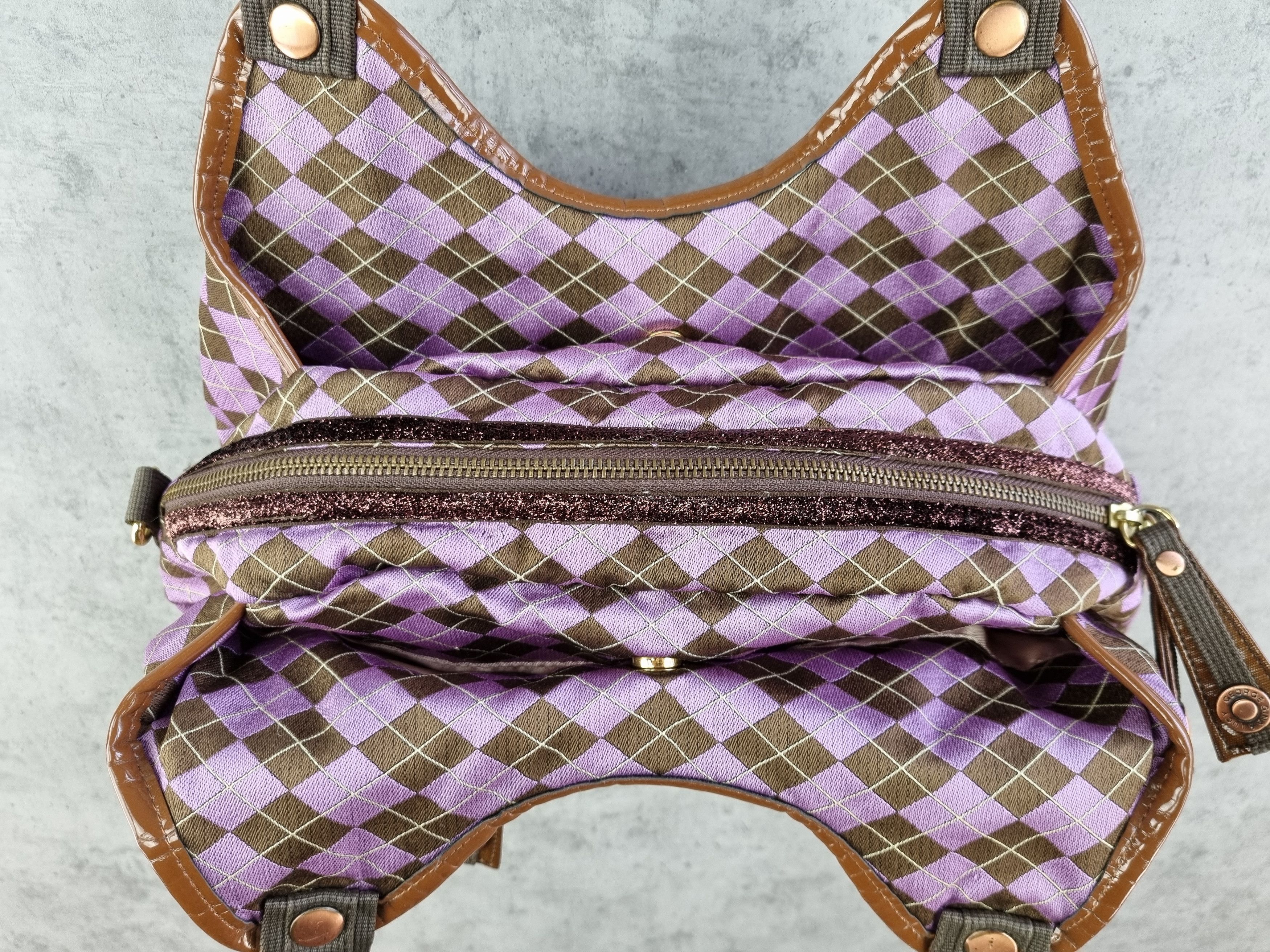 Japanese Brand × Seditionaries × Vintage Rare GG & L George Gina and Lucy Bag Diamond Punk Pattern Size ONE SIZE - 8 Thumbnail