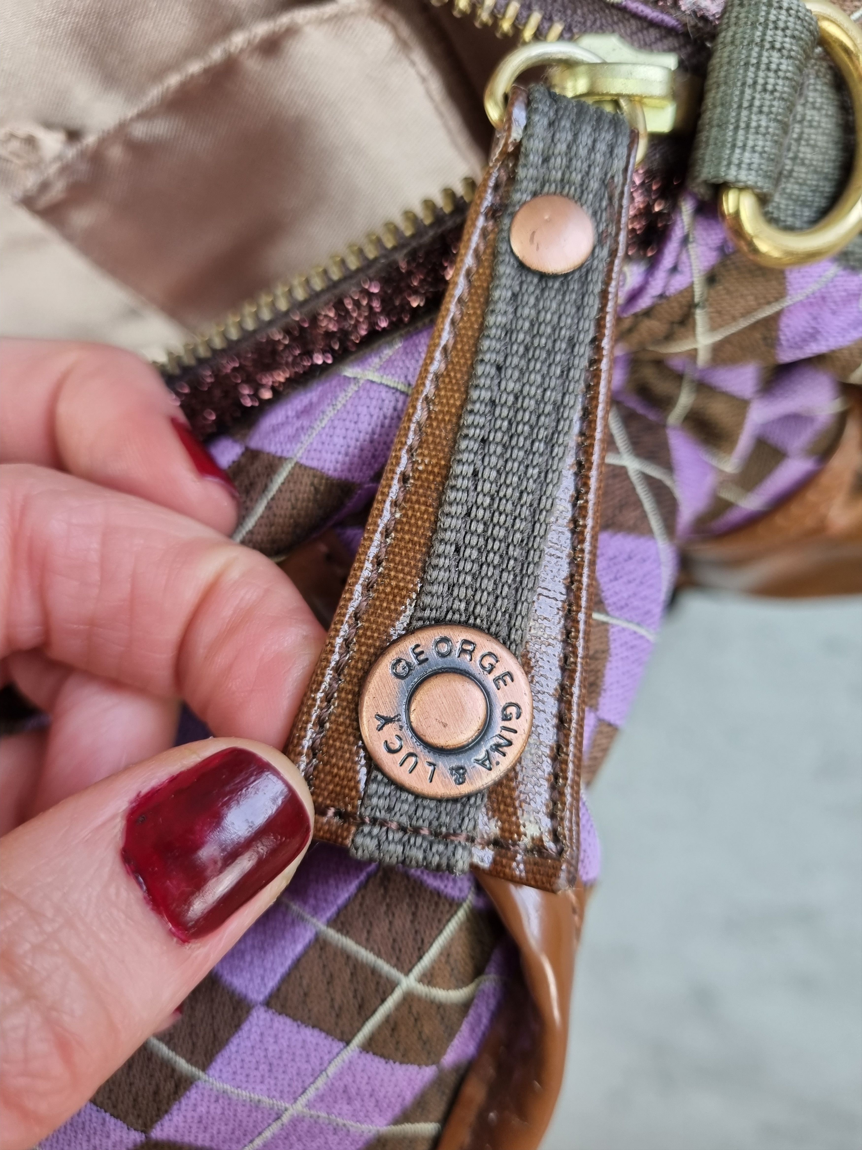 Japanese Brand × Seditionaries × Vintage Rare GG & L George Gina and Lucy Bag Diamond Punk Pattern Size ONE SIZE - 13 Thumbnail