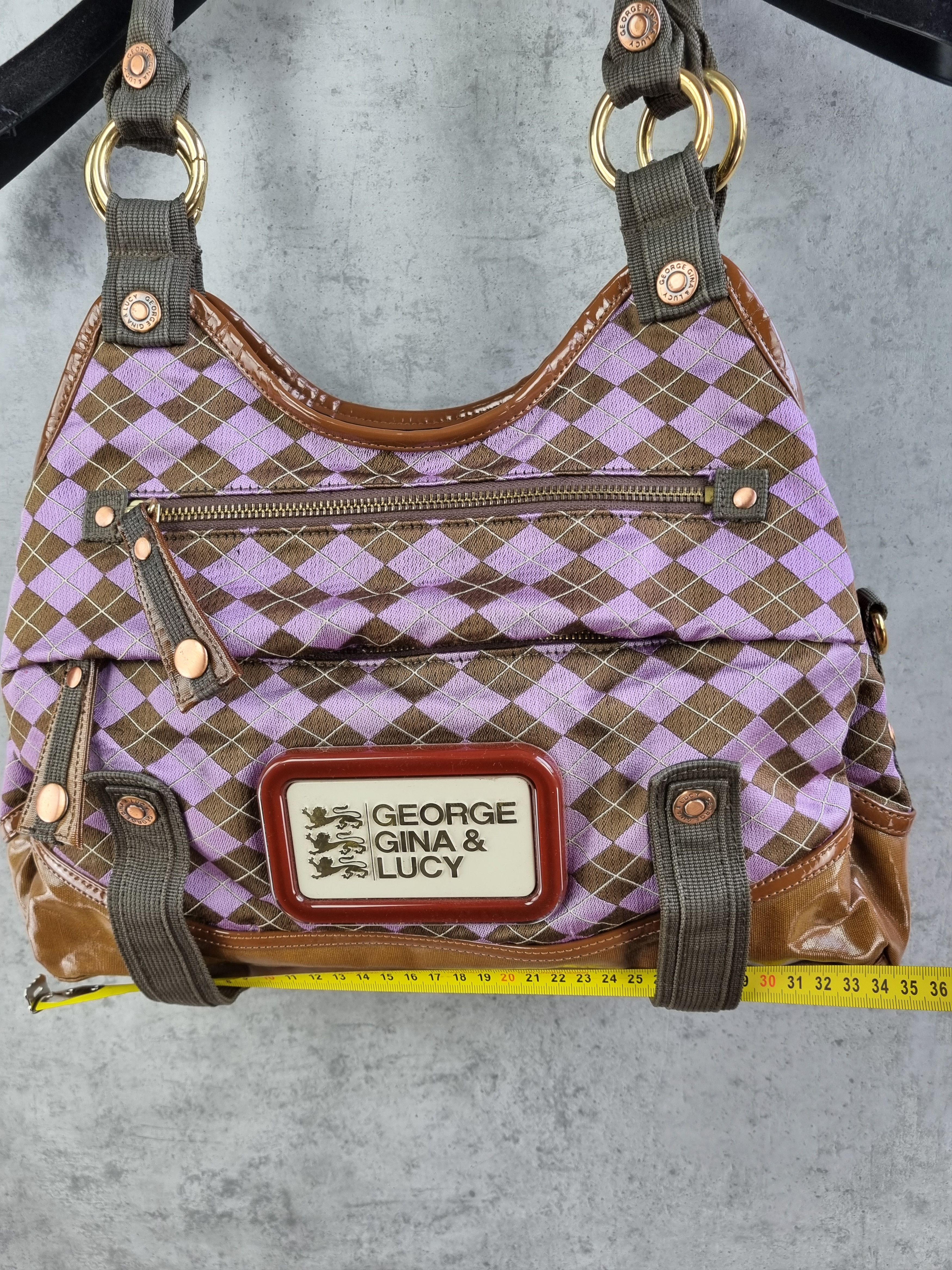Japanese Brand × Seditionaries × Vintage Rare GG & L George Gina and Lucy Bag Diamond Punk Pattern Size ONE SIZE - 15 Thumbnail