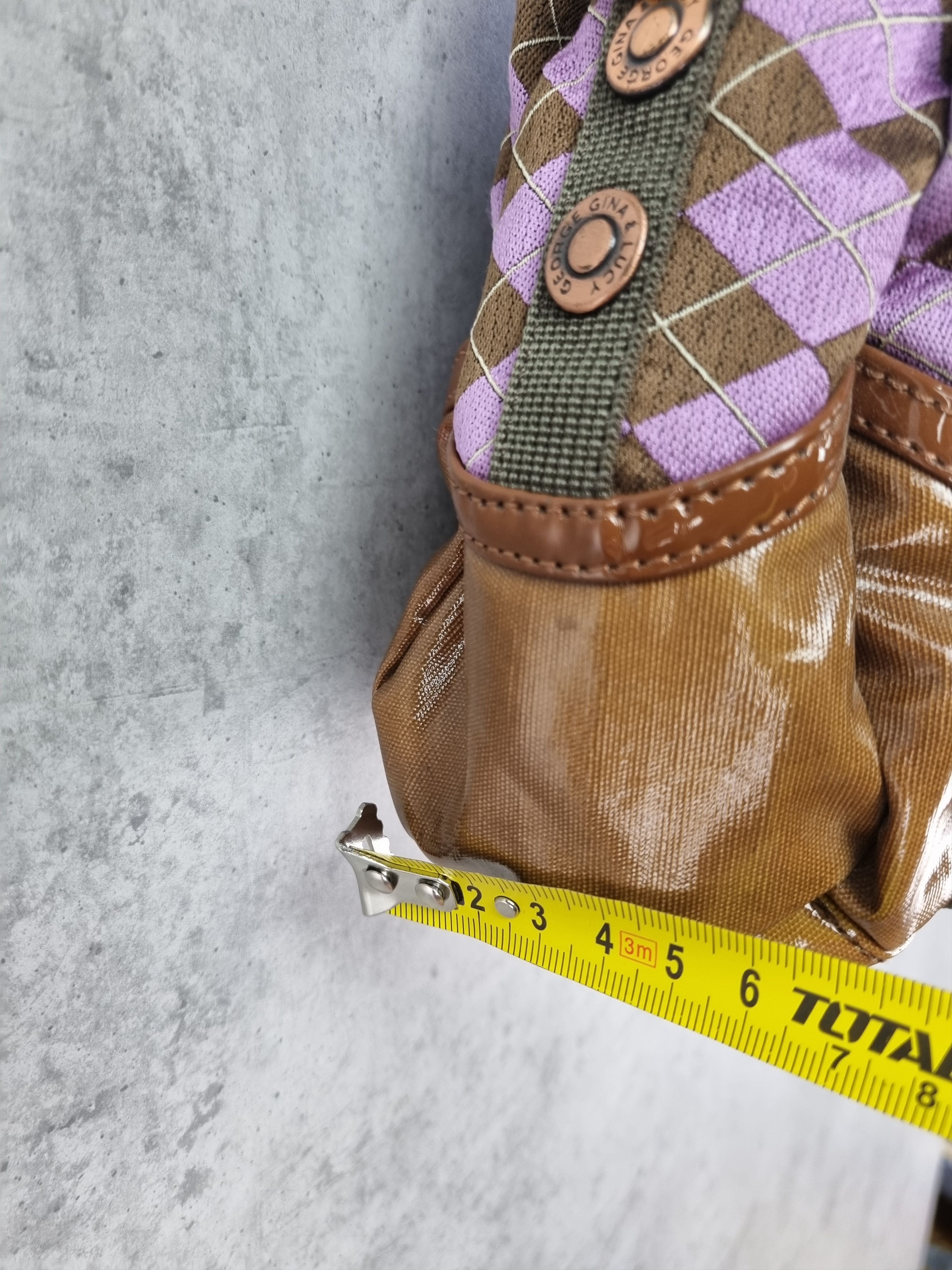 Japanese Brand × Seditionaries × Vintage Rare GG & L George Gina and Lucy Bag Diamond Punk Pattern Size ONE SIZE - 17 Thumbnail