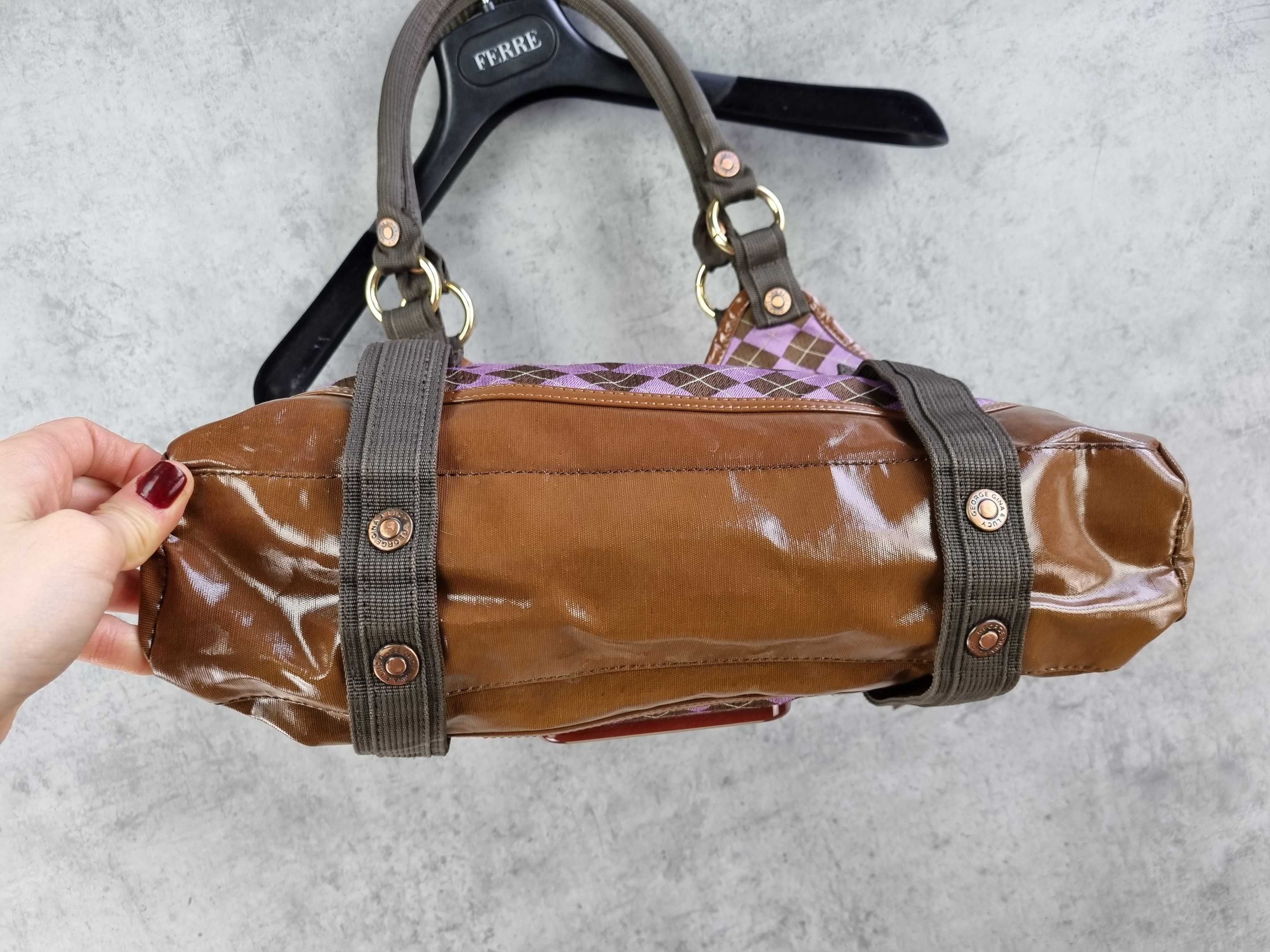 Japanese Brand × Seditionaries × Vintage Rare GG & L George Gina and Lucy Bag Diamond Punk Pattern Size ONE SIZE - 6 Thumbnail
