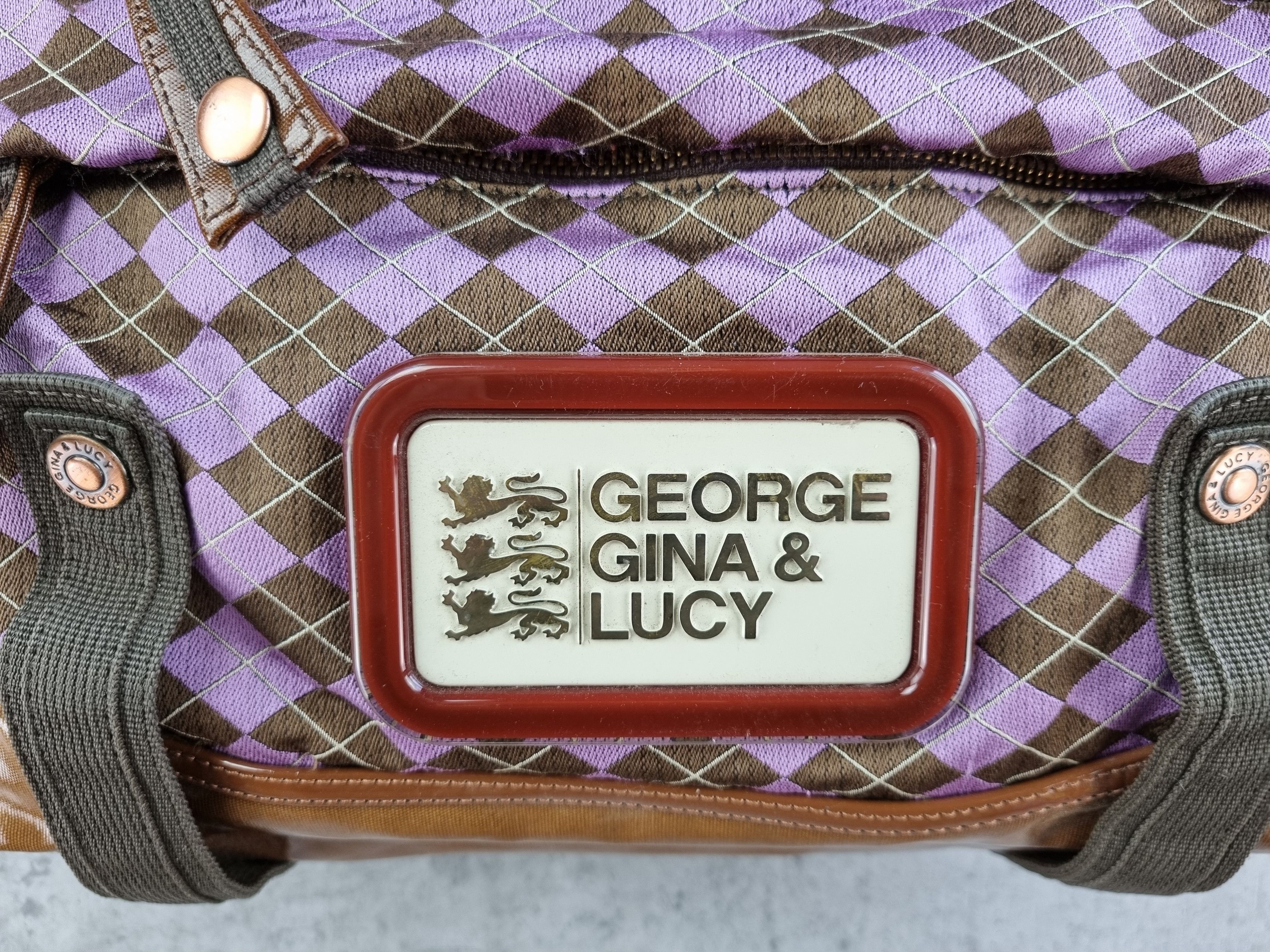 Japanese Brand × Seditionaries × Vintage Rare GG & L George Gina and Lucy Bag Diamond Punk Pattern Size ONE SIZE - 7 Thumbnail