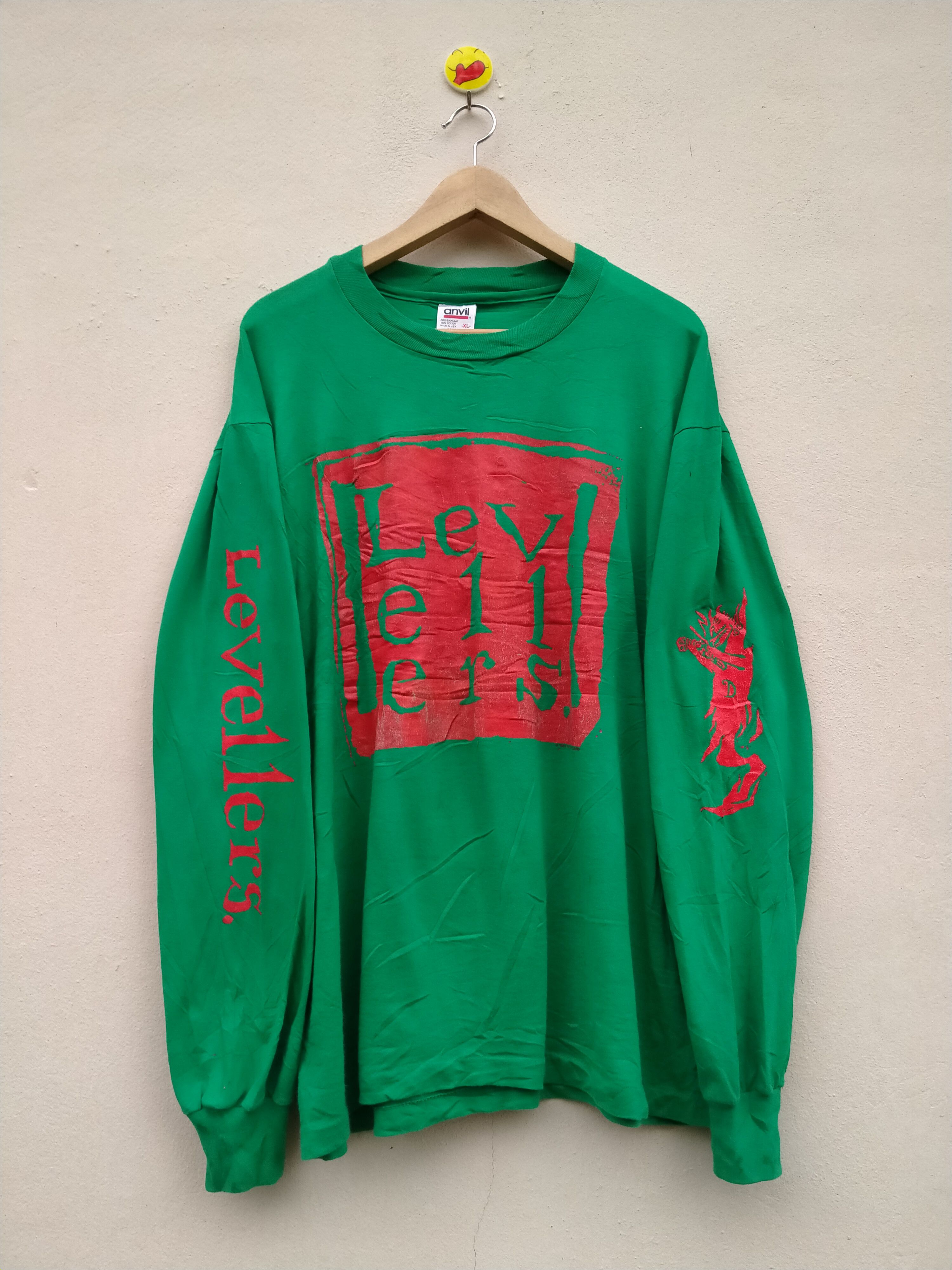 Band Tees Vintage 1993 The Levellers Brit Alternative Indie Band Size US XL / EU 56 / 4 - 1 Thumbnail