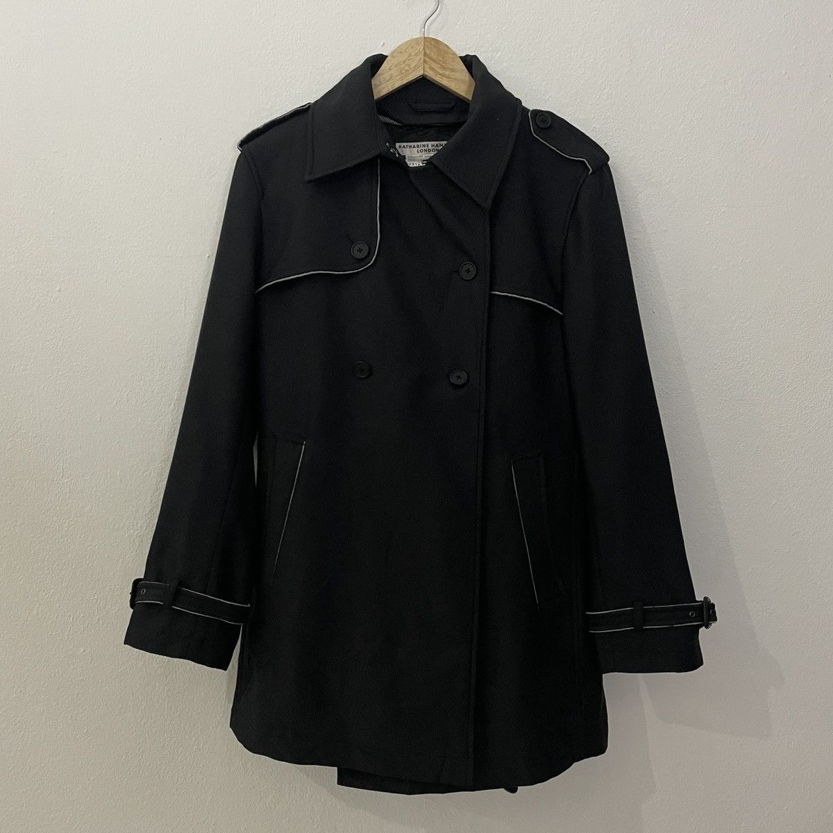 Katharine Hamnett London Vintage Katharine Hamnett London Trench Coat Jacket Size US M / EU 48-50 / 2 - 2 Thumbnail