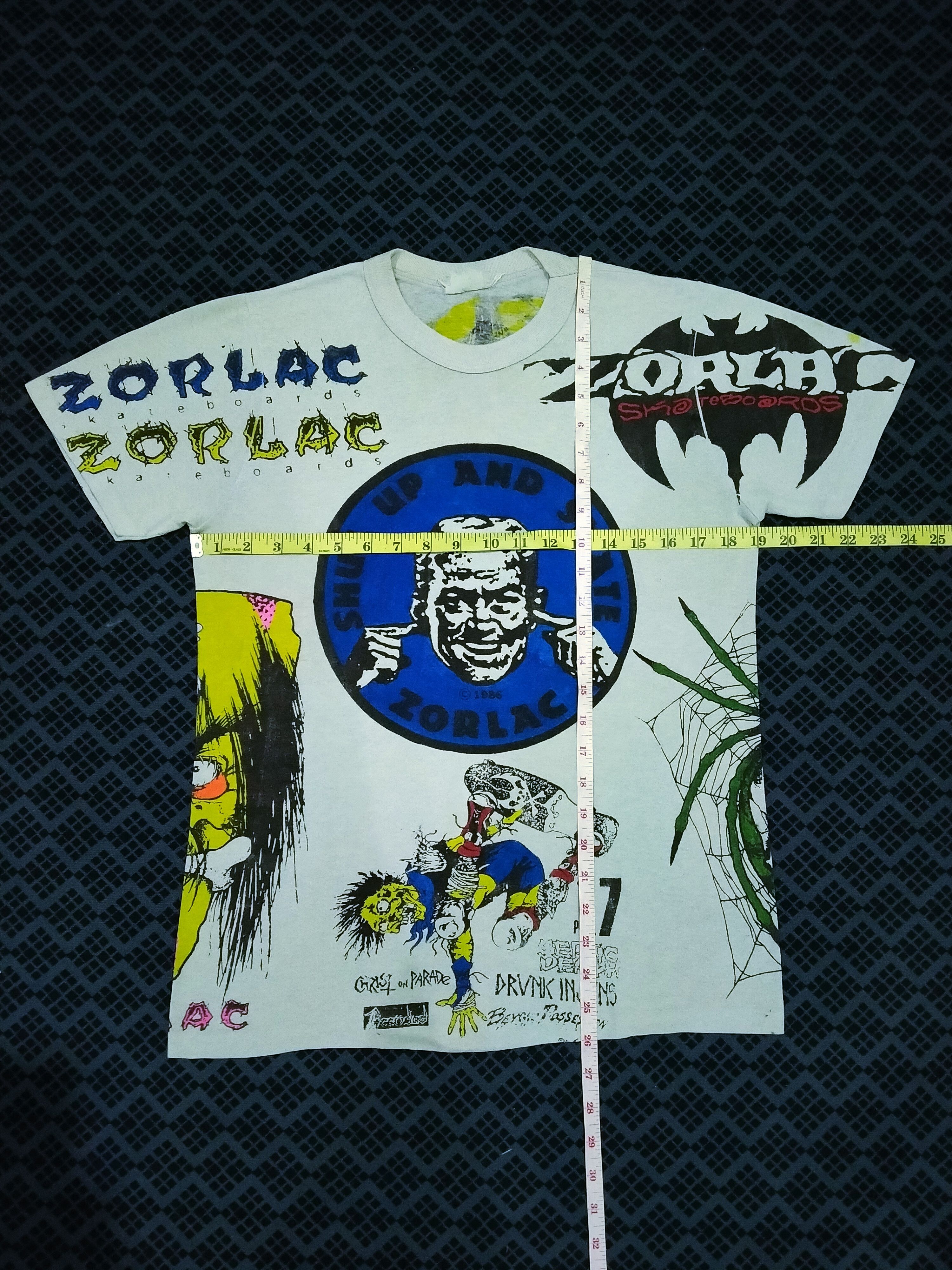 Vintage 💥Vintage Skate 80s Archive Iconic Piece of Zorlac Pushead Size US M / EU 48-50 / 2 - 21 Thumbnail
