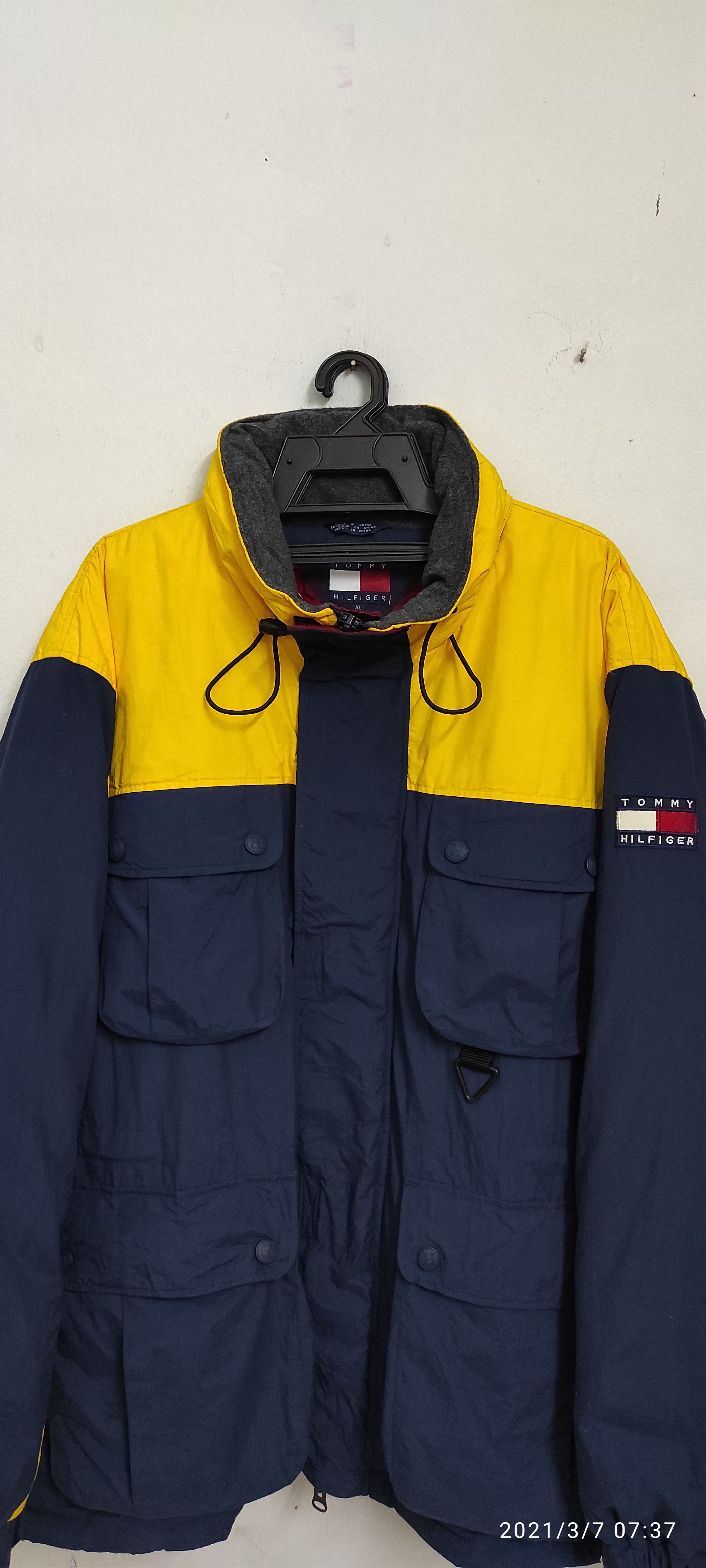 Tommy Hilfiger 90's Tommy Hilfiger Duck Down Puffer Anorak hidden Jacket Size US XL / EU 56 / 4 - 6 Thumbnail