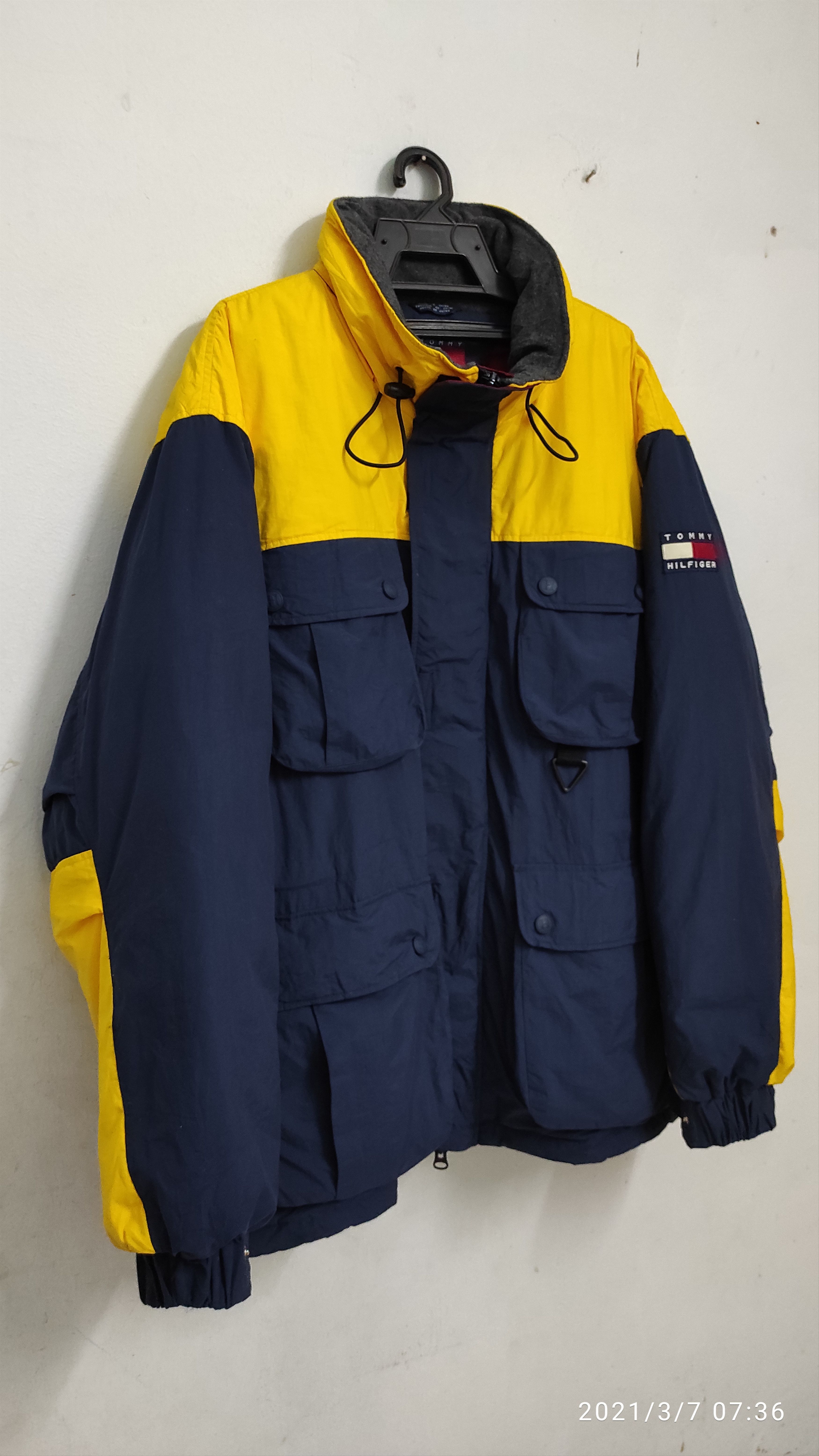 Tommy Hilfiger 90's Tommy Hilfiger Duck Down Puffer Anorak hidden Jacket Size US XL / EU 56 / 4 - 19 Thumbnail