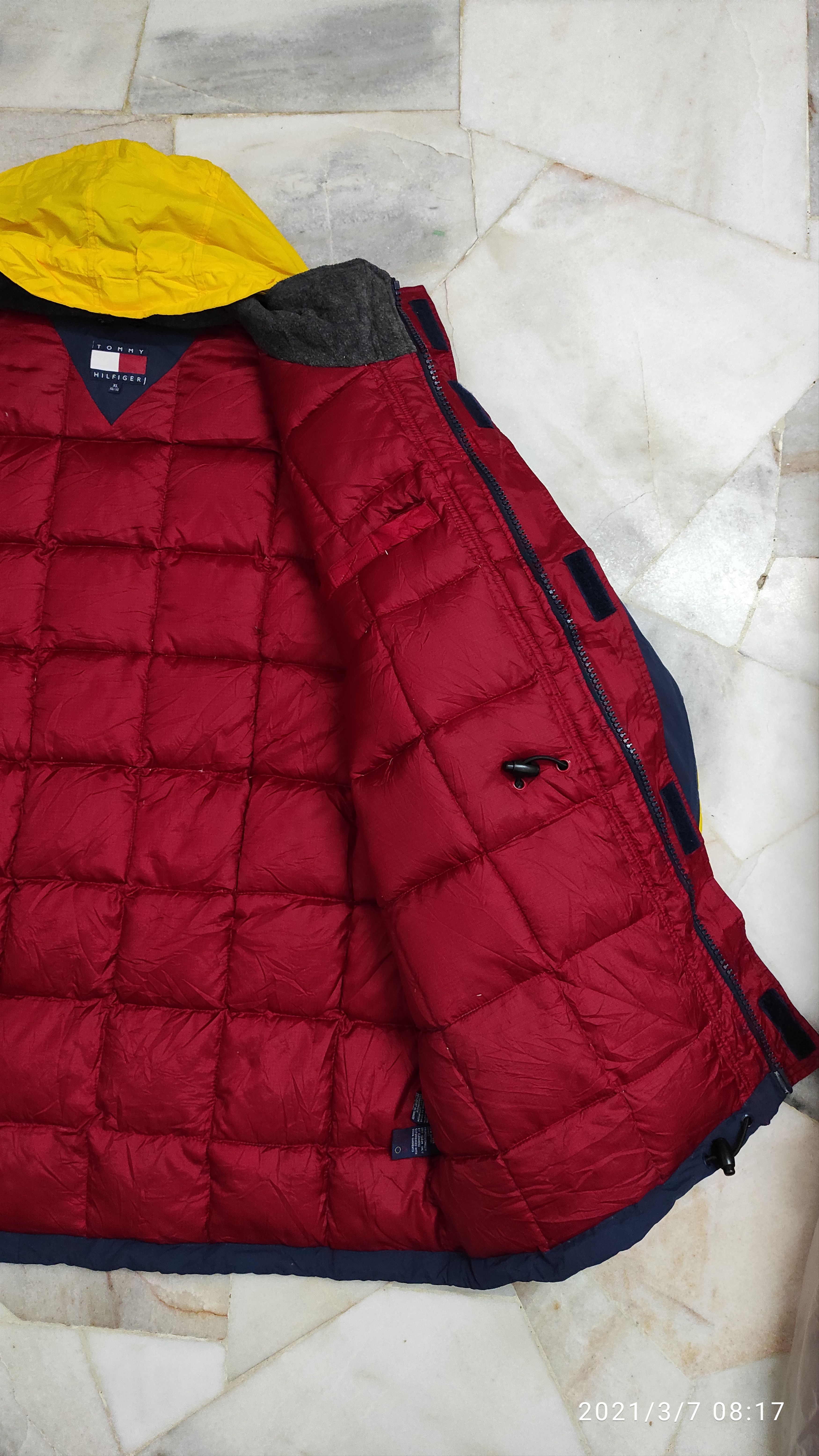 Tommy Hilfiger 90's Tommy Hilfiger Duck Down Puffer Anorak hidden Jacket Size US XL / EU 56 / 4 - 14 Thumbnail