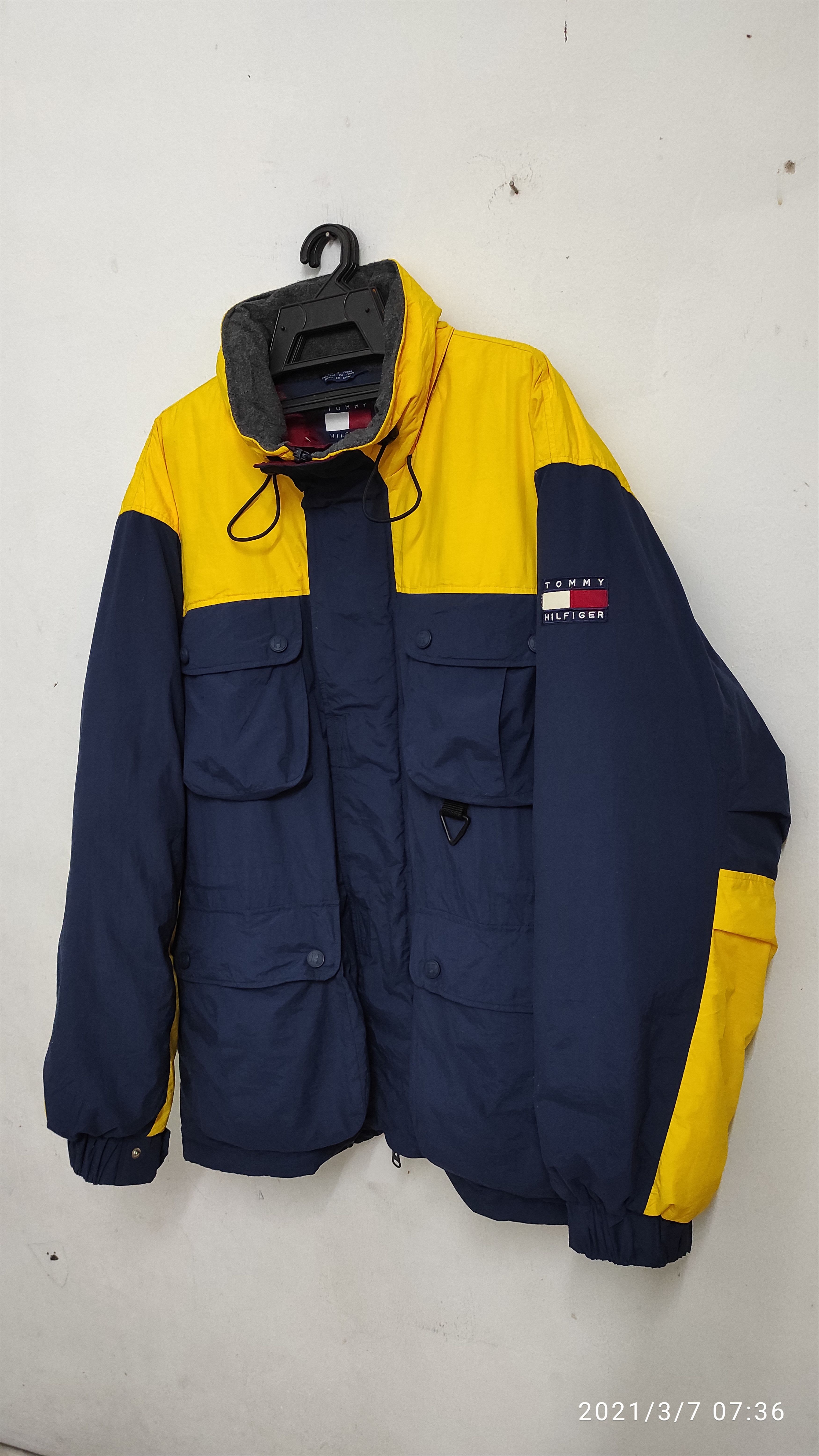Tommy Hilfiger 90's Tommy Hilfiger Duck Down Puffer Anorak hidden Jacket Size US XL / EU 56 / 4 - 20 Thumbnail