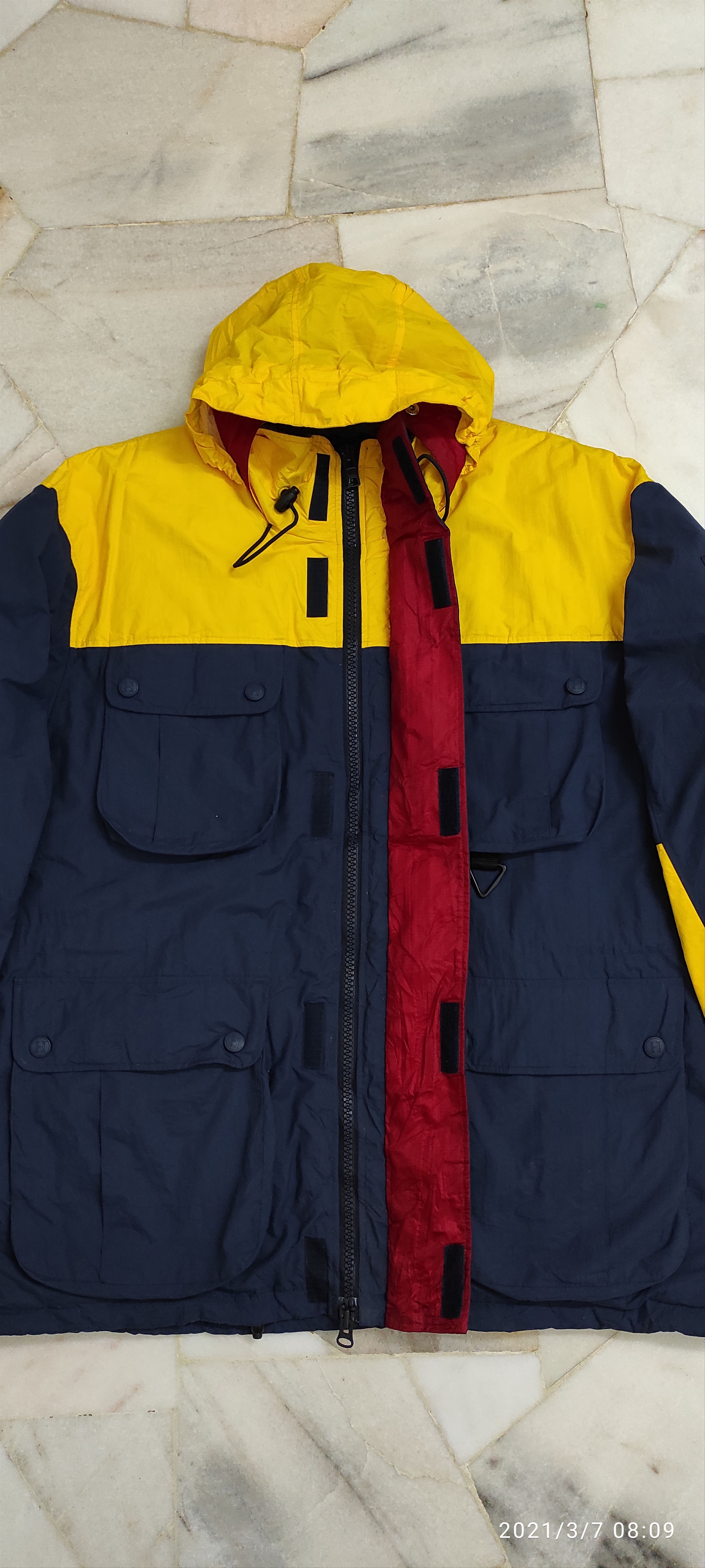 Tommy Hilfiger 90's Tommy Hilfiger Duck Down Puffer Anorak hidden Jacket Size US XL / EU 56 / 4 - 12 Thumbnail
