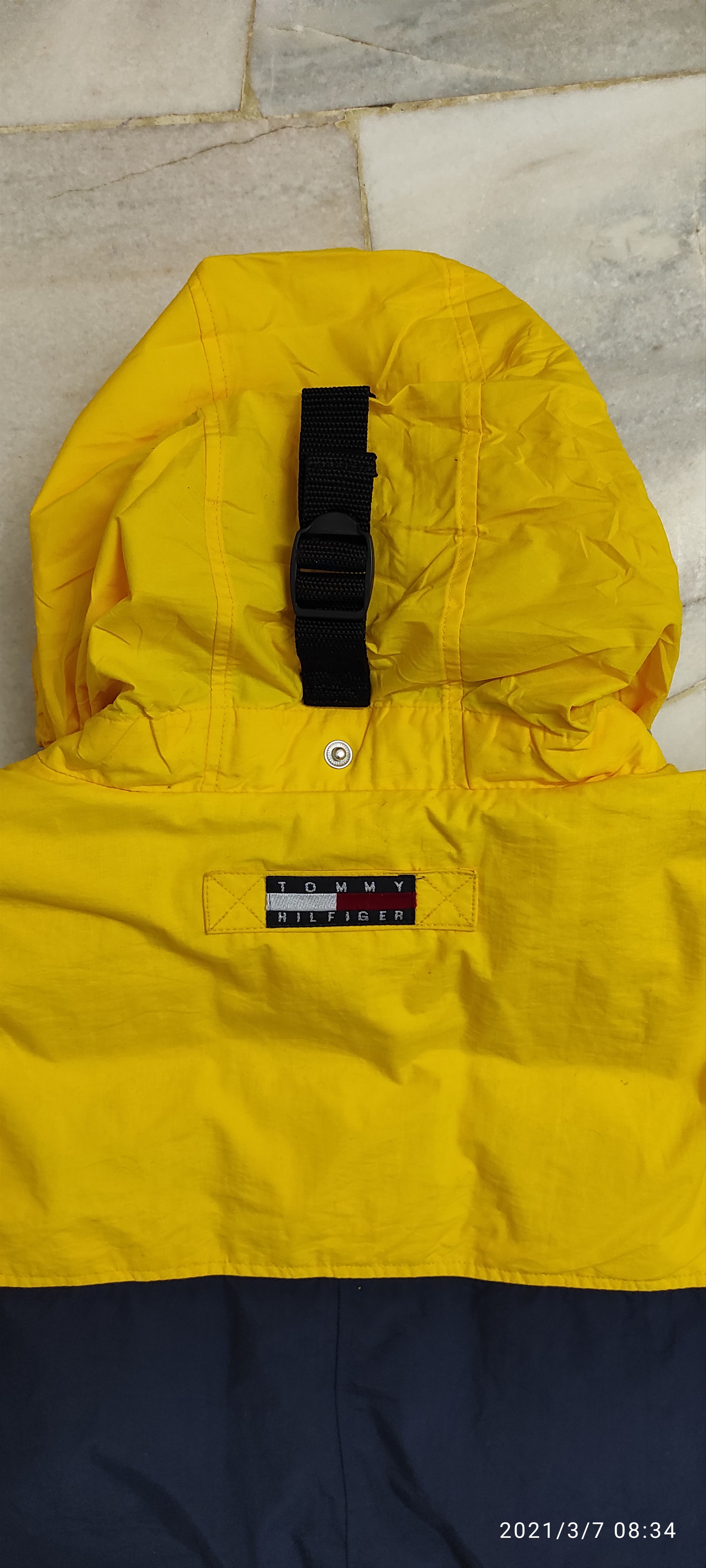 Tommy Hilfiger 90's Tommy Hilfiger Duck Down Puffer Anorak hidden Jacket Size US XL / EU 56 / 4 - 16 Thumbnail