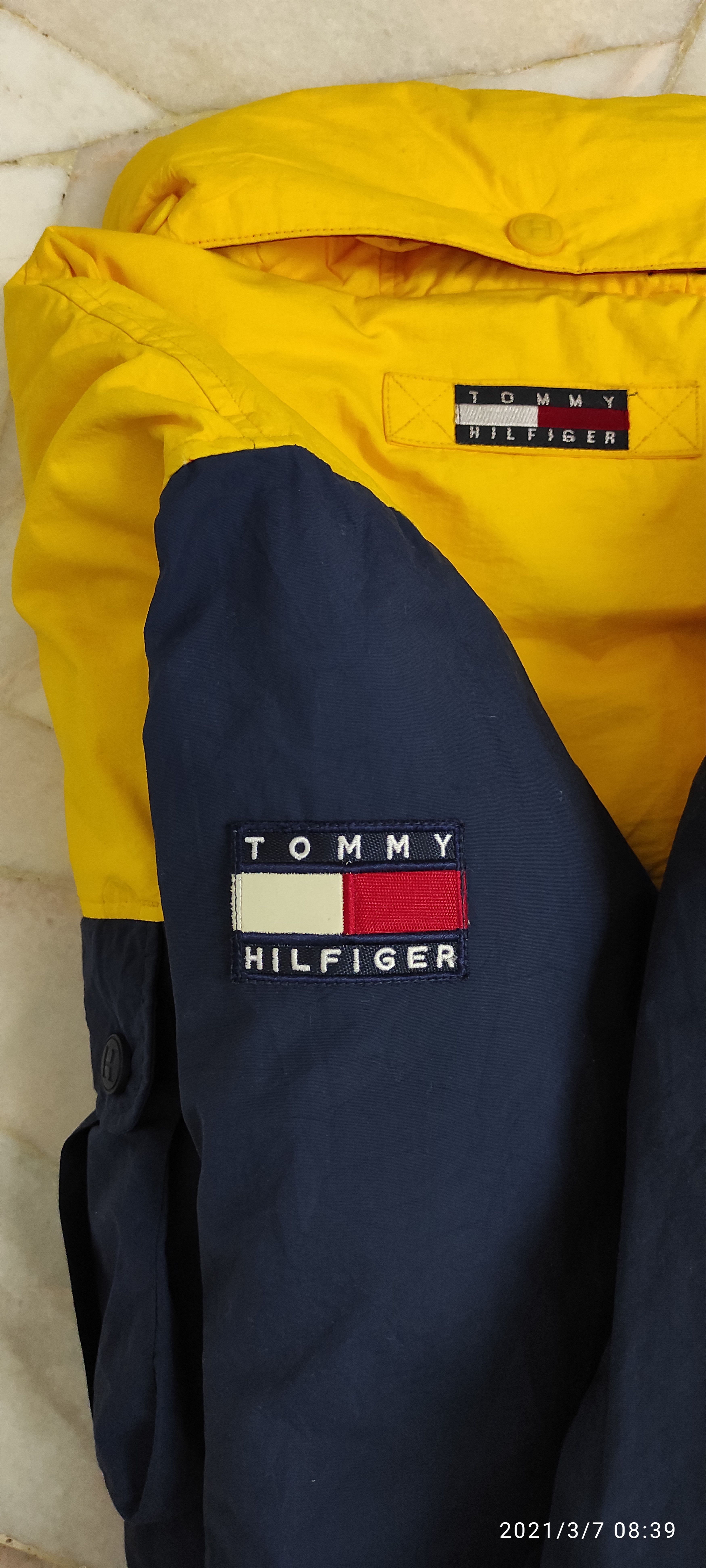 Tommy Hilfiger 90's Tommy Hilfiger Duck Down Puffer Anorak hidden Jacket Size US XL / EU 56 / 4 - 17 Thumbnail