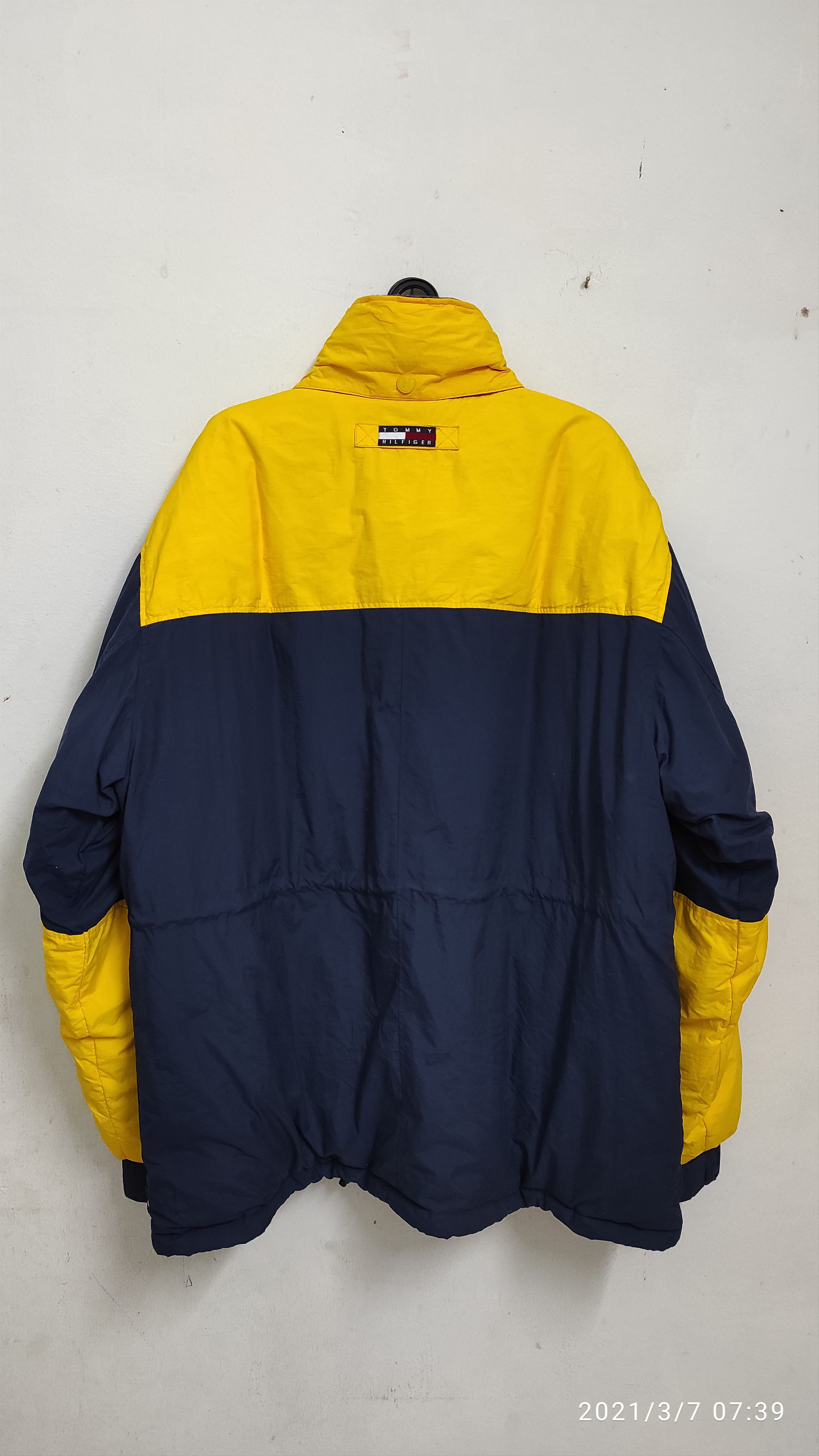 Tommy Hilfiger 90's Tommy Hilfiger Duck Down Puffer Anorak hidden Jacket Size US XL / EU 56 / 4 - 2 Thumbnail
