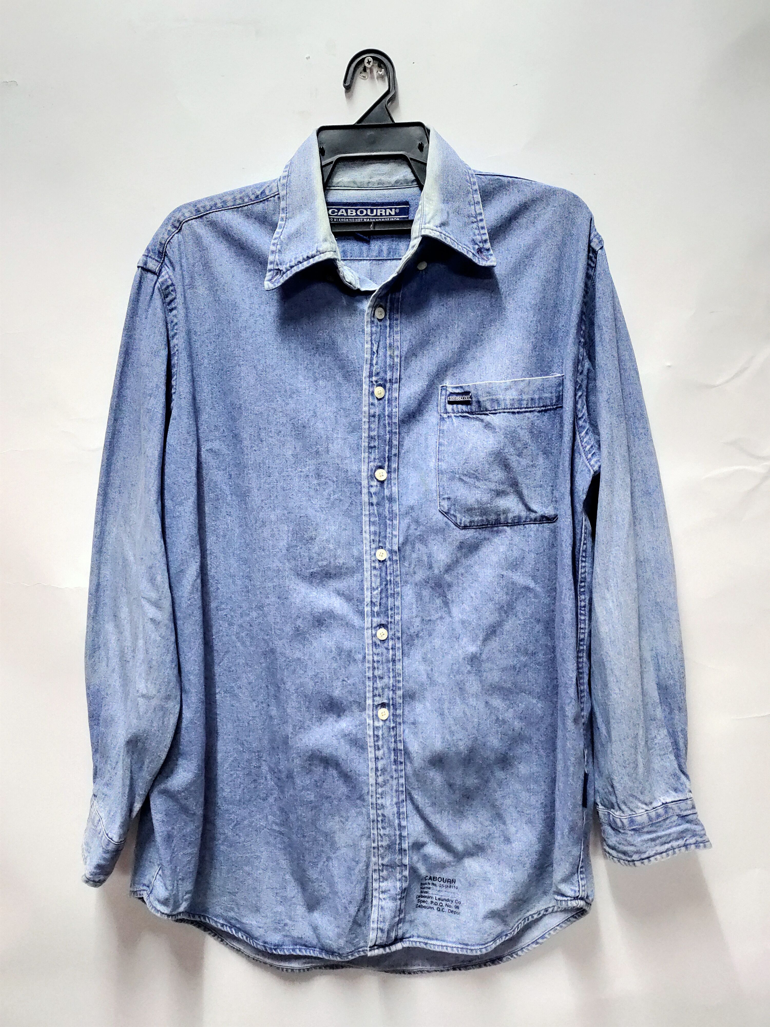 image of Nigel Cabourn Vintage Nigel Carbourn Denim Shirt, Men's (Size XL)